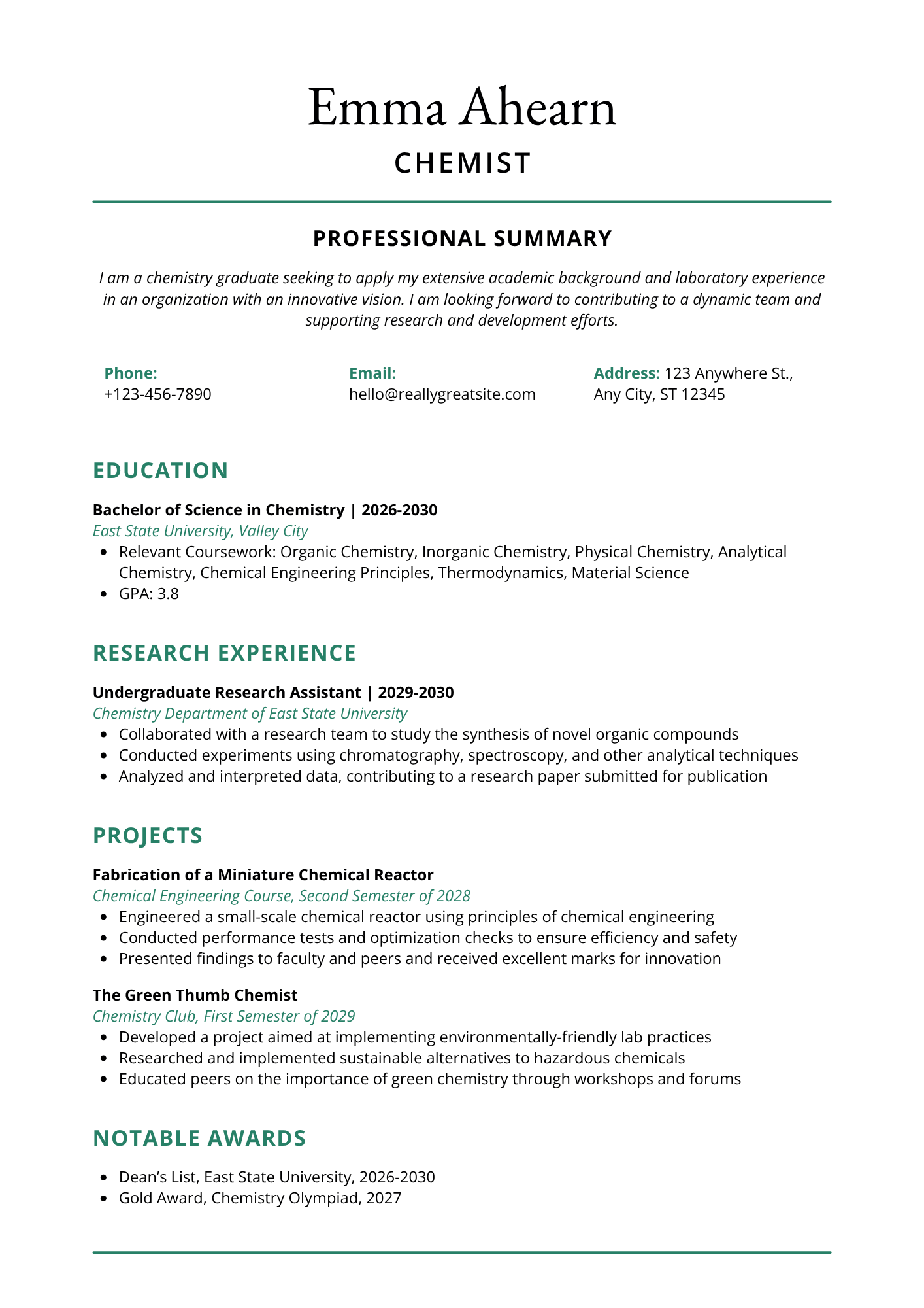 Canva Resume Green Black Simple