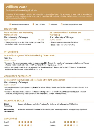 Functional-Student-Resume-Template