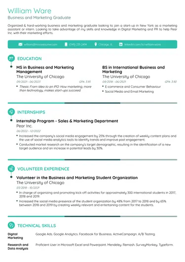 Skill-Based-Student-Resume-Template