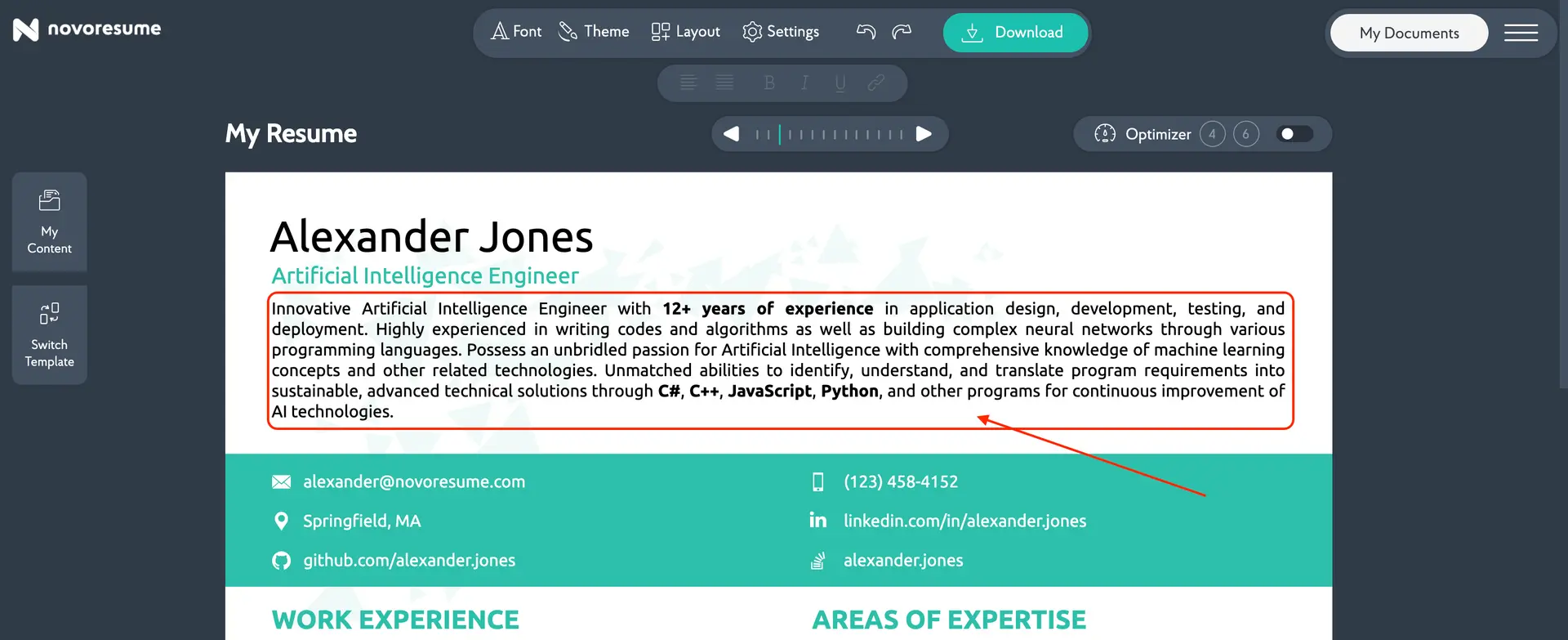 artificial intelligence engineer resume drafts resume summary for ai engineer