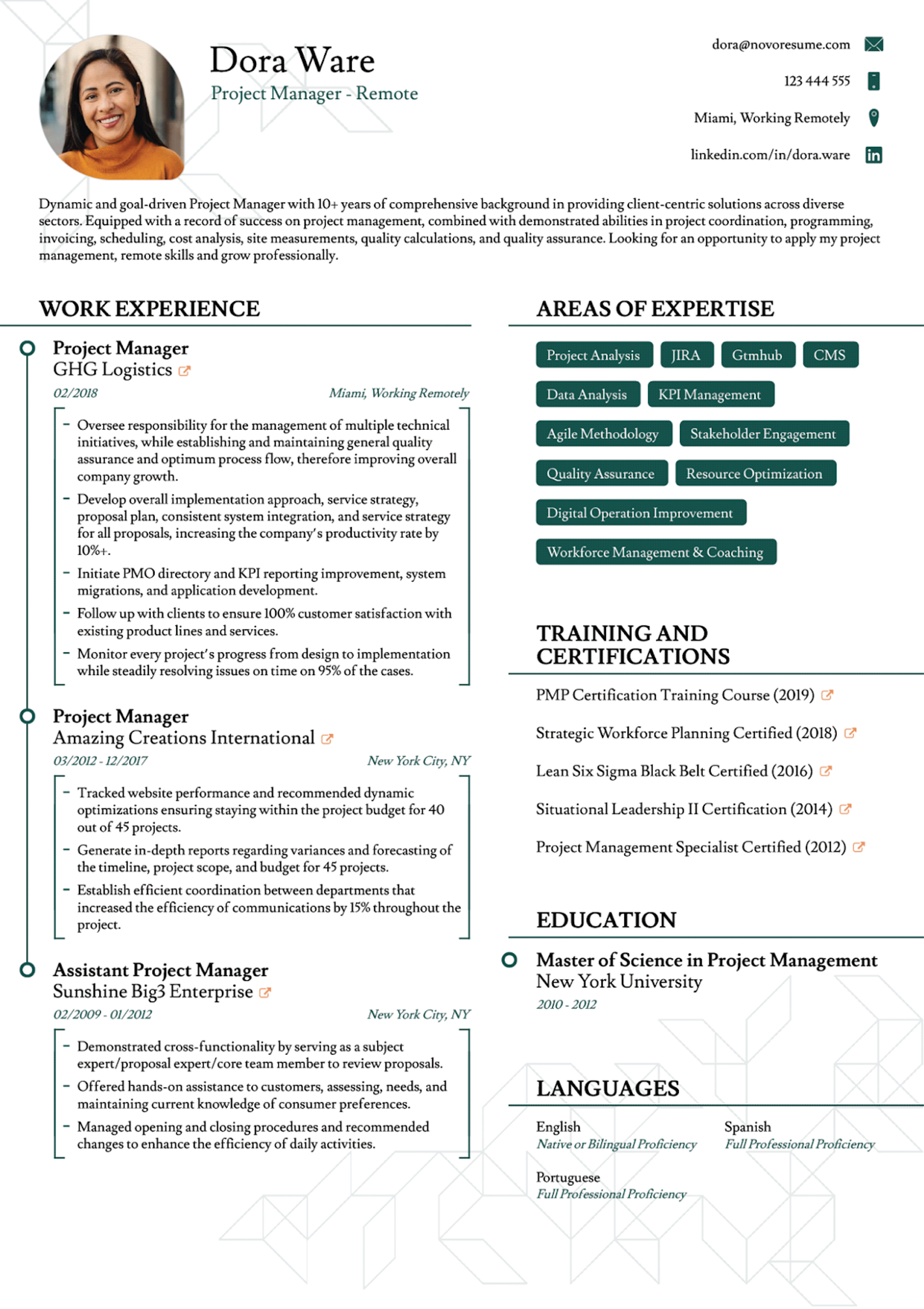 ats friendly resume templates drafts ATS friendly Modern Resume