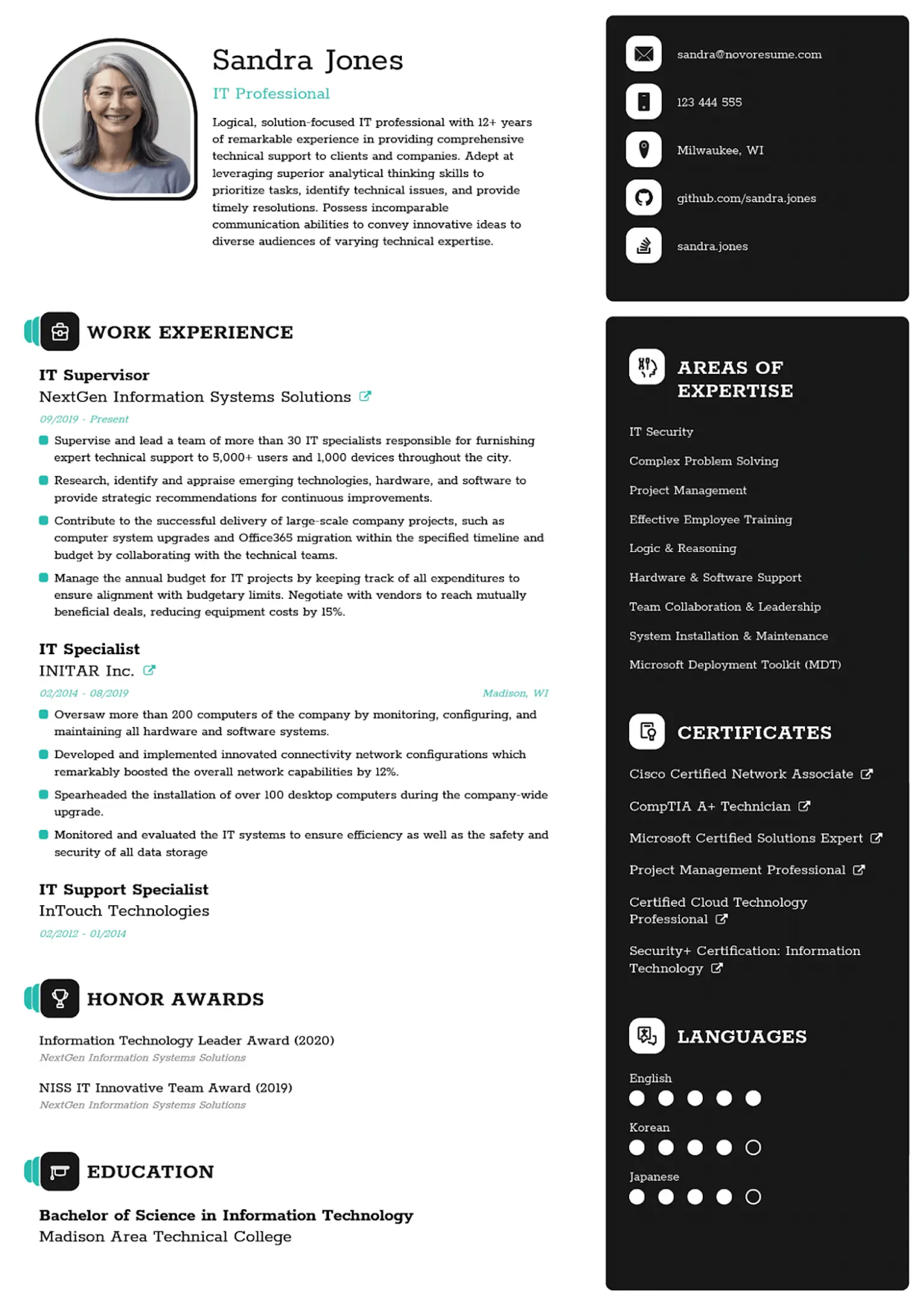 16 ATS-Friendly Resume Templates [Great for 2026] | Novoresume