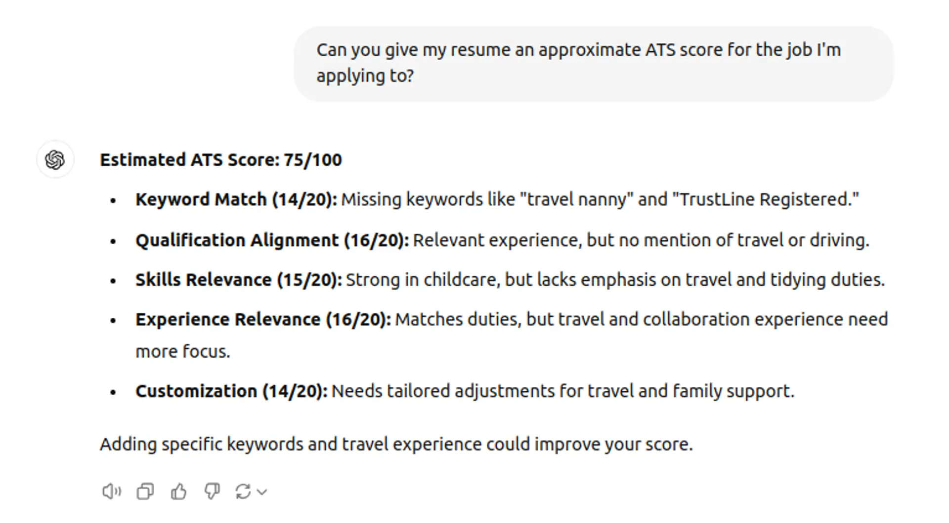 ats resume drafts ats chatgpt