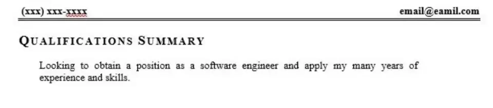 bad resume examples drafts Unimpressive Resume Summary Resume