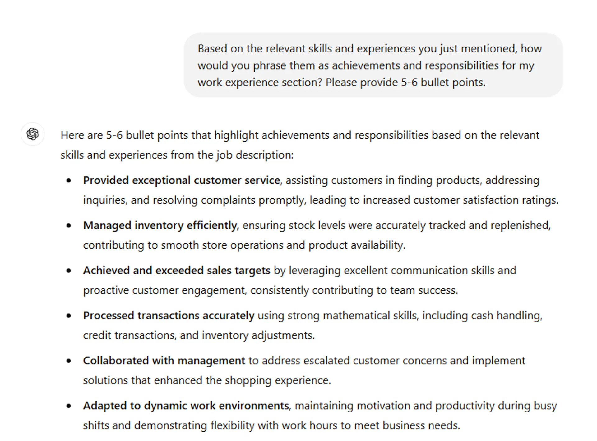 best ai tools for job seekers drafts ChatGPT s output to enhance your work experience
