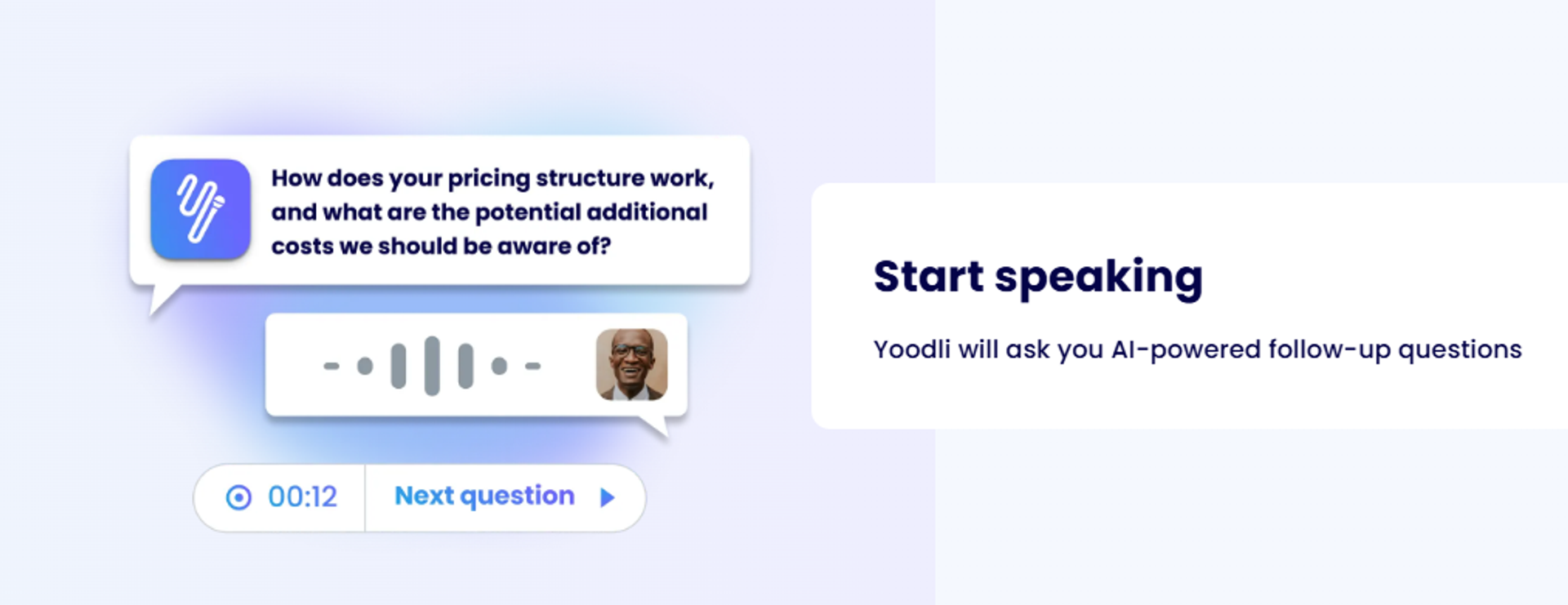 best ai tools for job seekers drafts Yoodli also asks AI powered follow up