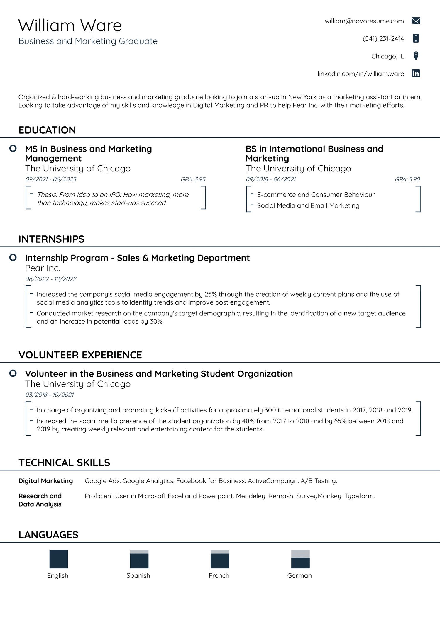 best-modern-resume-template-for-students