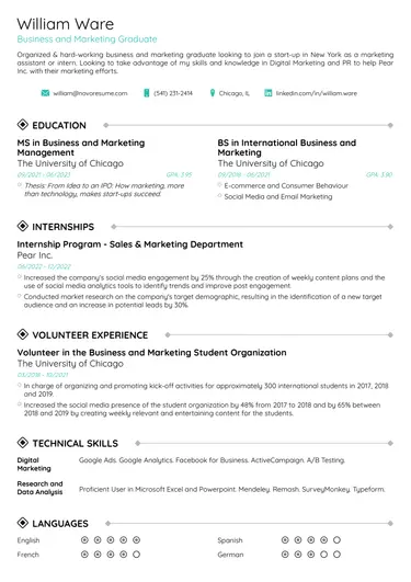best-student-resume-template-minimalist
