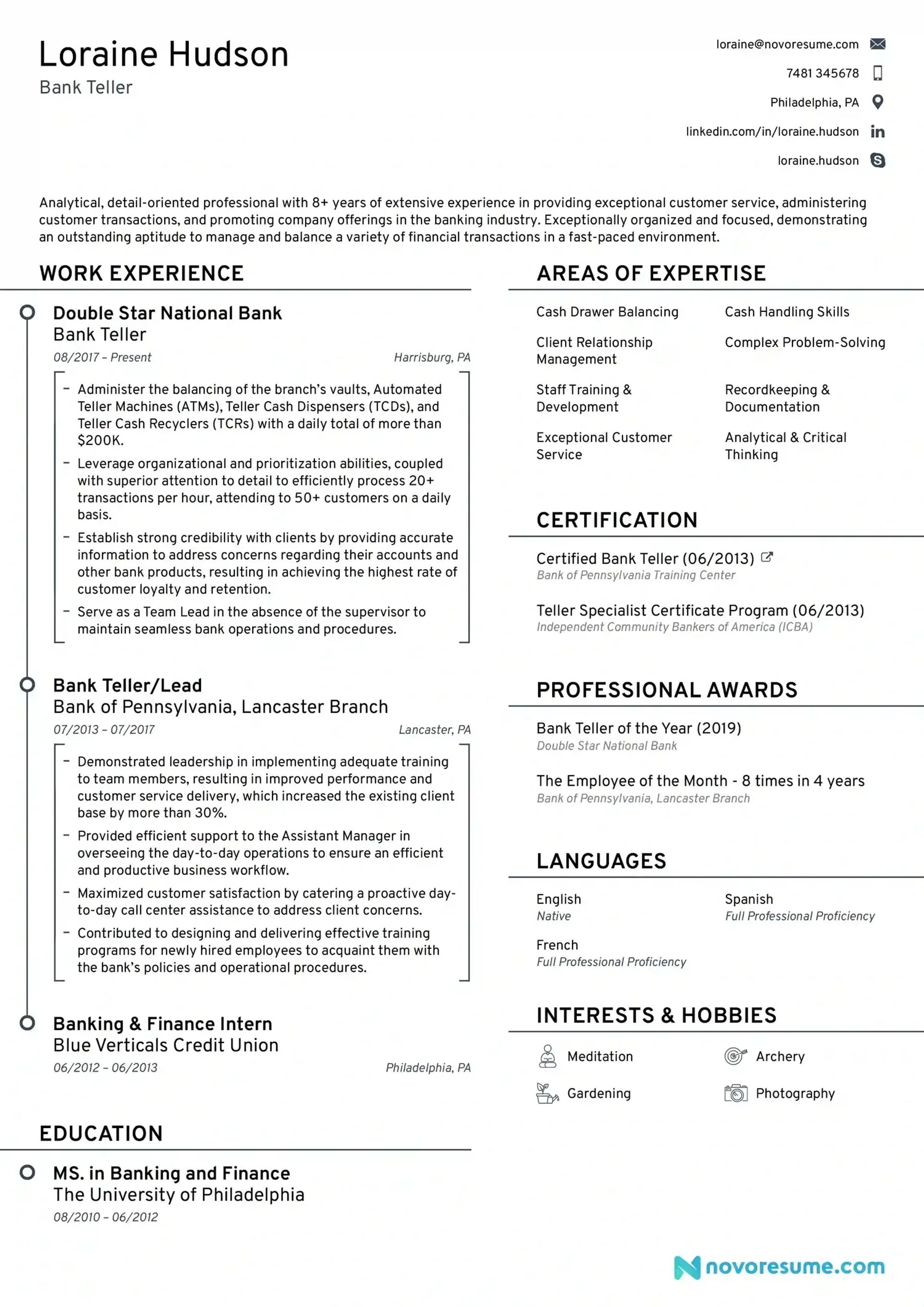 blank resume templates drafts Modern Blank Resume