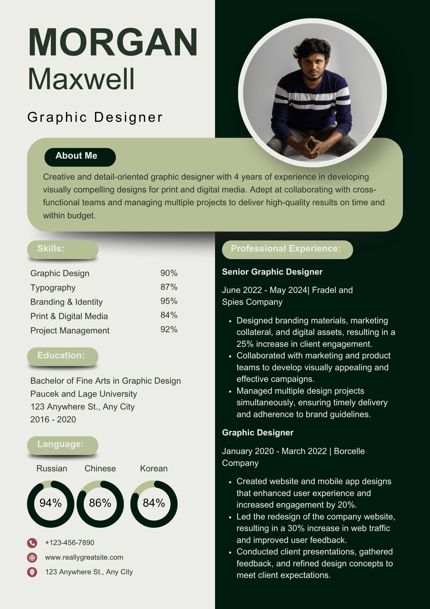 canva-resume-template-green-elegant
