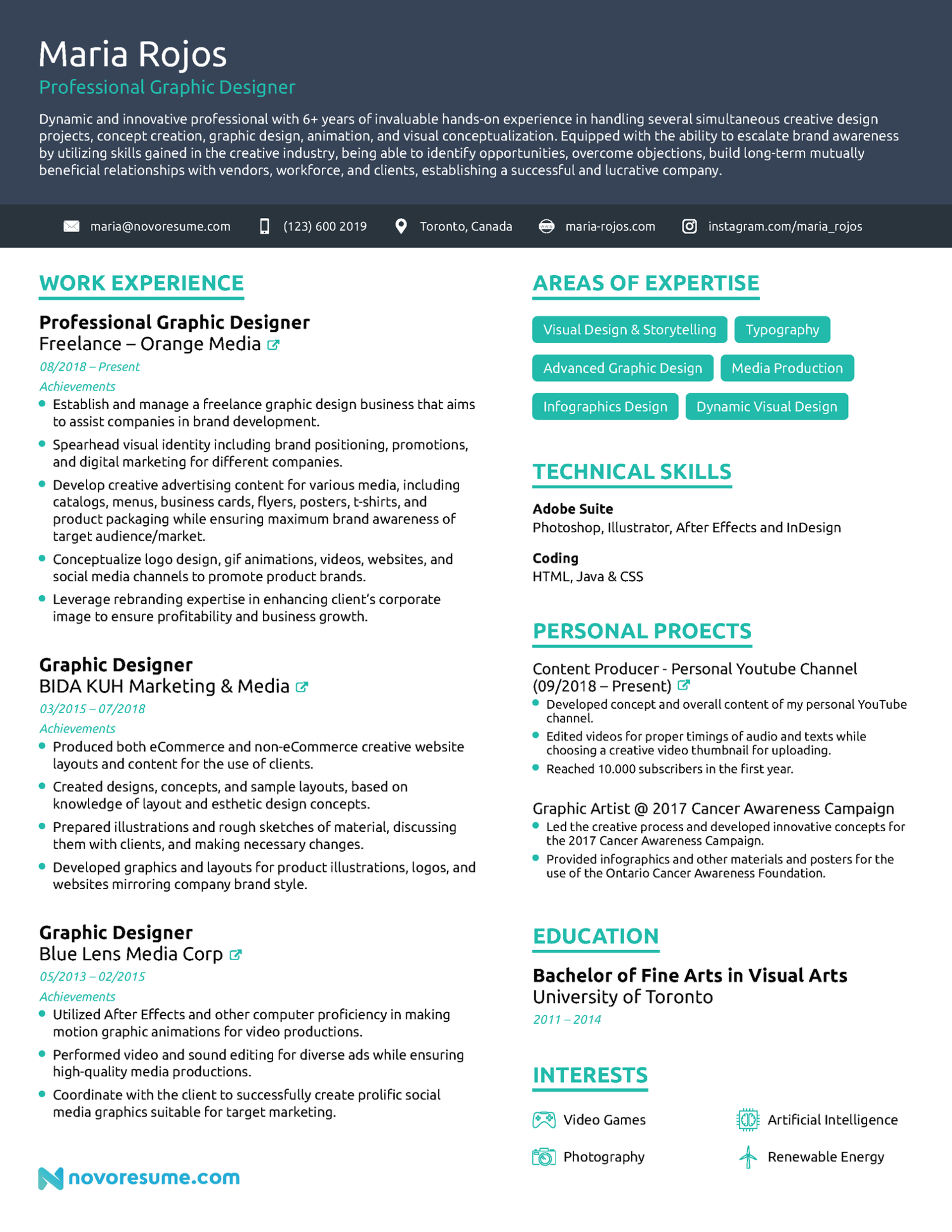 chronological resume drafts Creative Chronological Resume