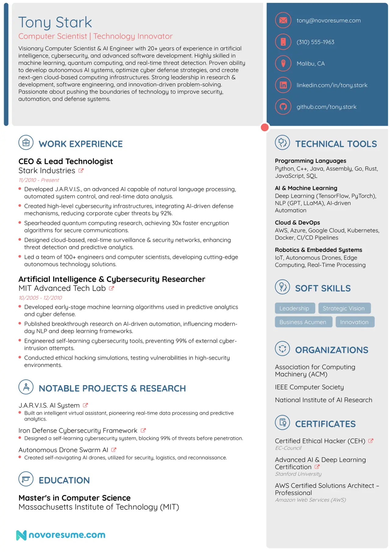 Computer Science Resume [2026] - Guide & Examples