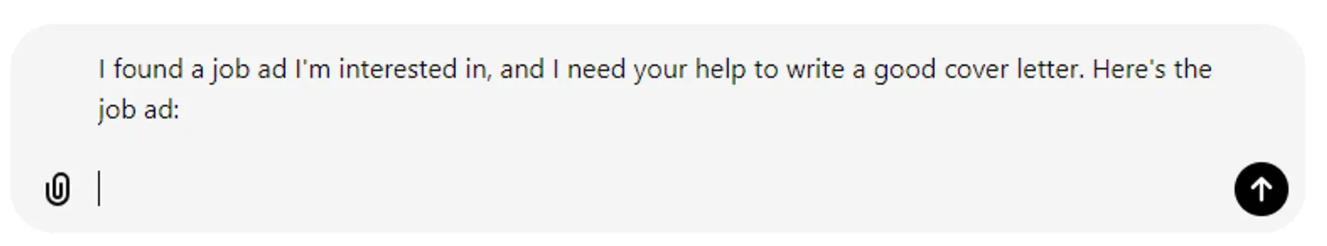 create a cover letter with chatgpt drafts introduce job ad to