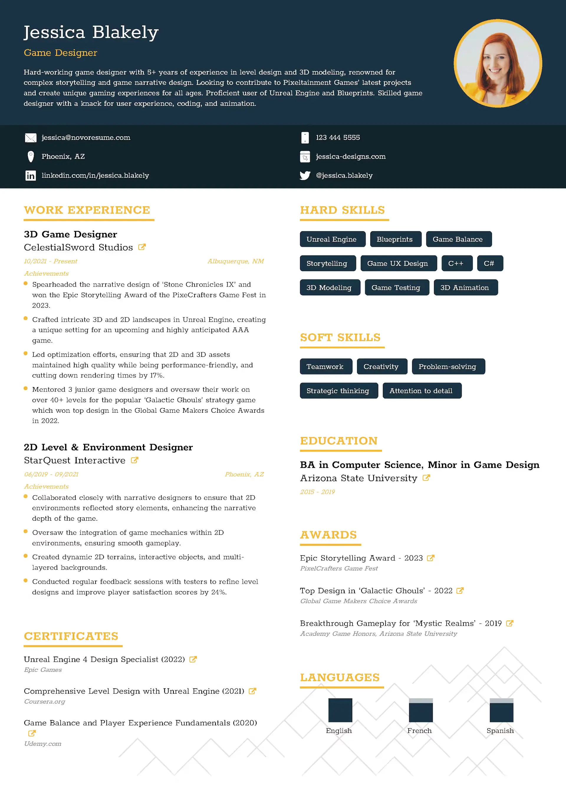 creative resume template