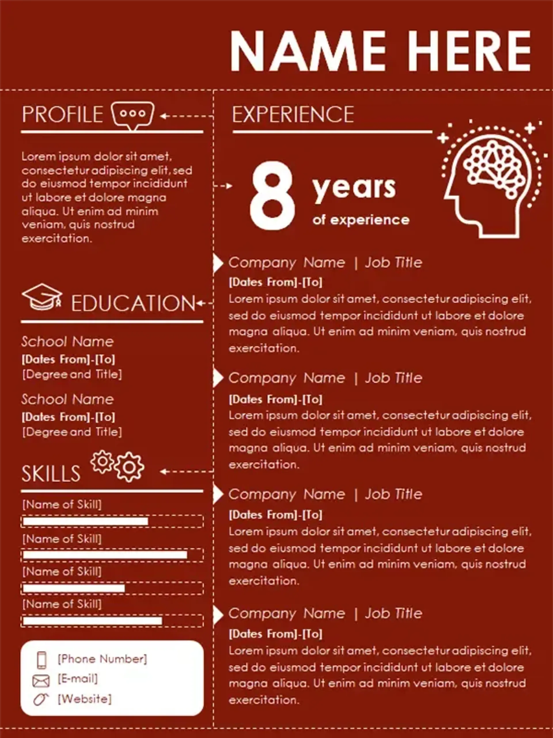 creative resume templates drafts Infographic Resume Template by