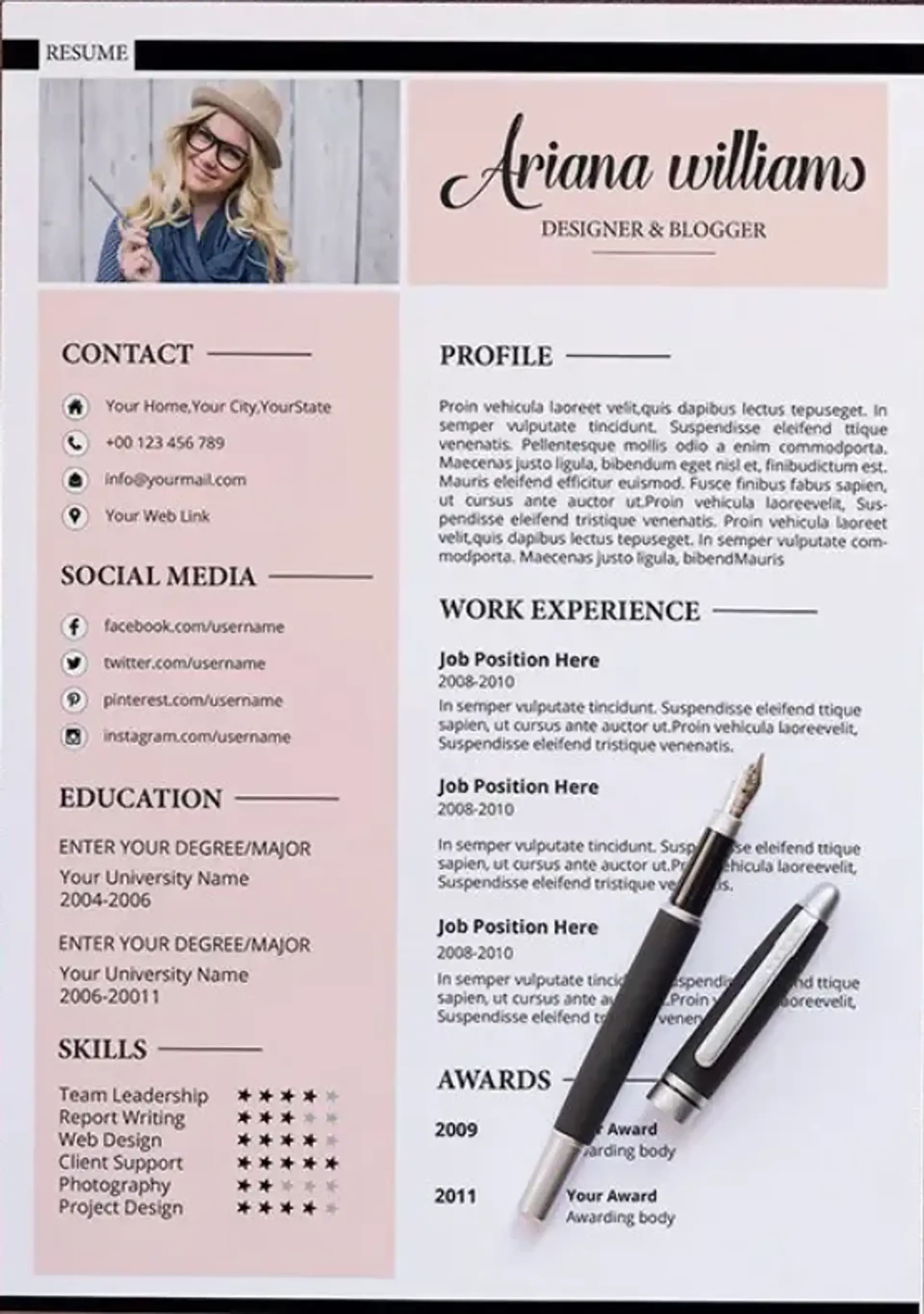 creative resume templates drafts creative brand