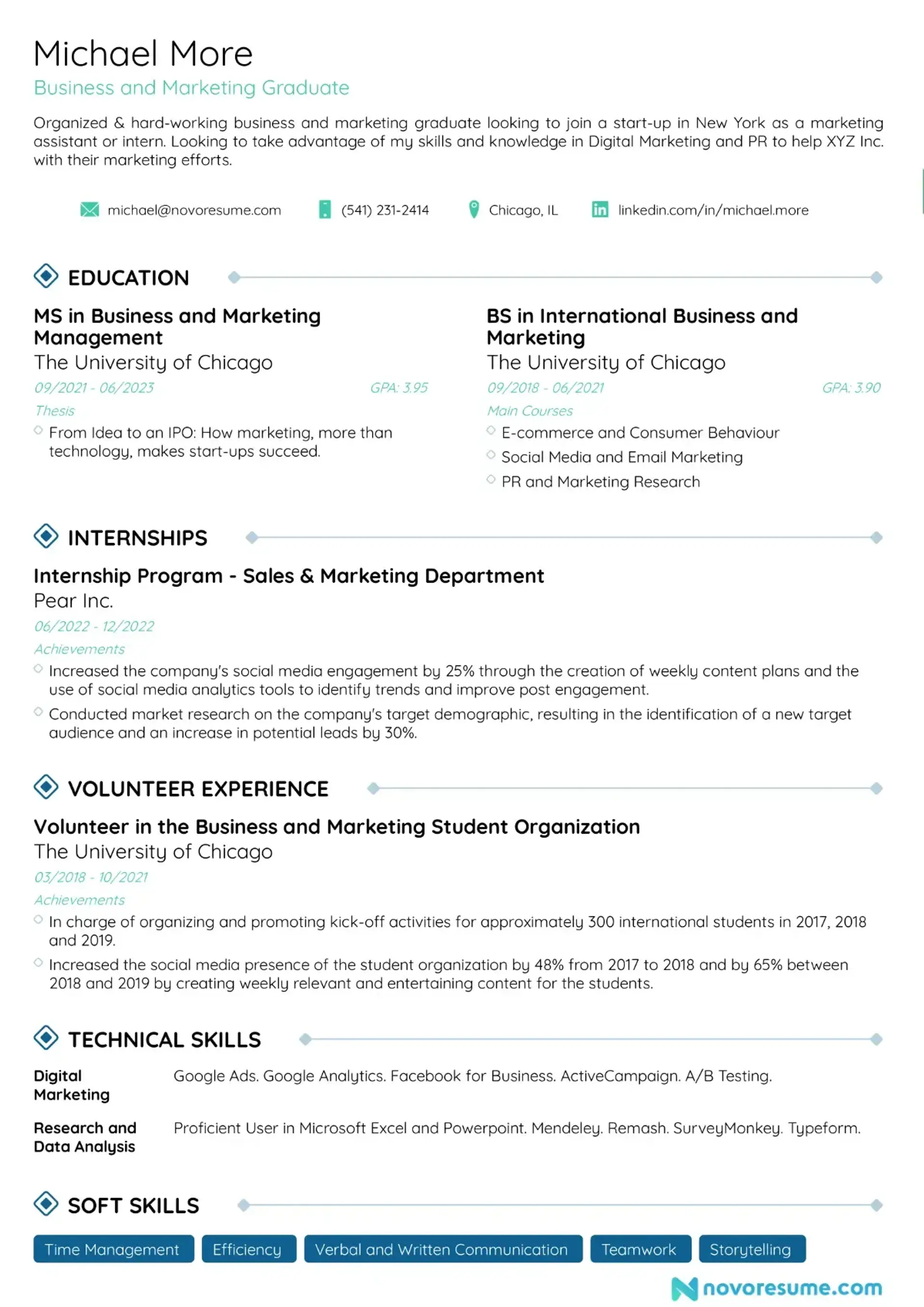 cv examples drafts No Experience