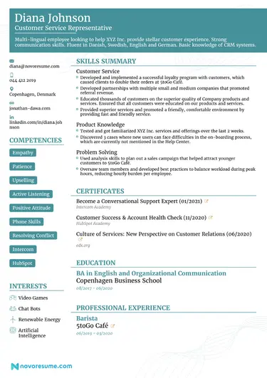 Functional CV