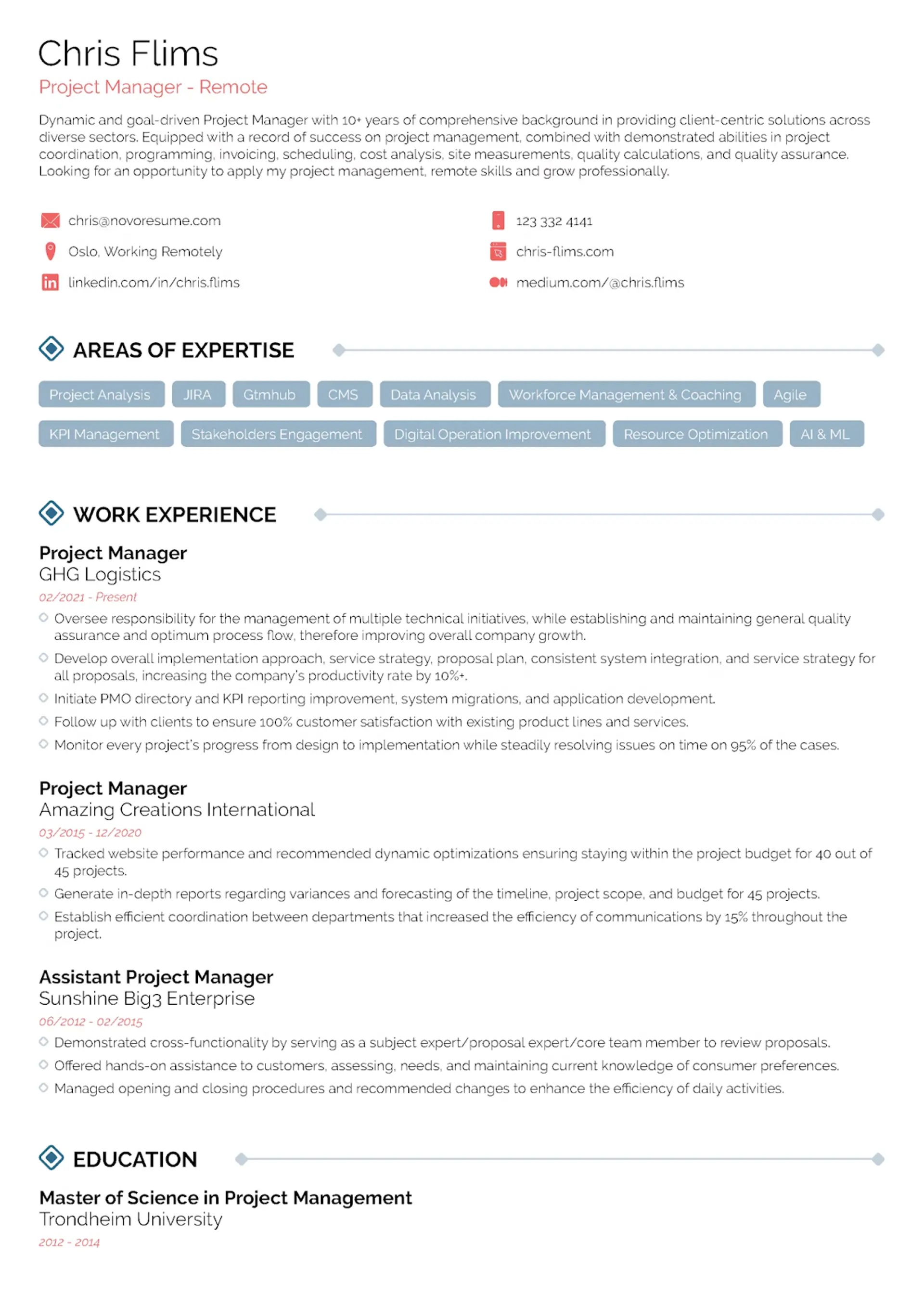 european cv format drafts Minimalist CV