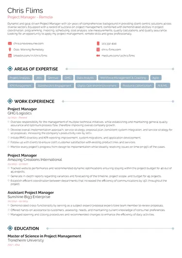 Minimalist CV