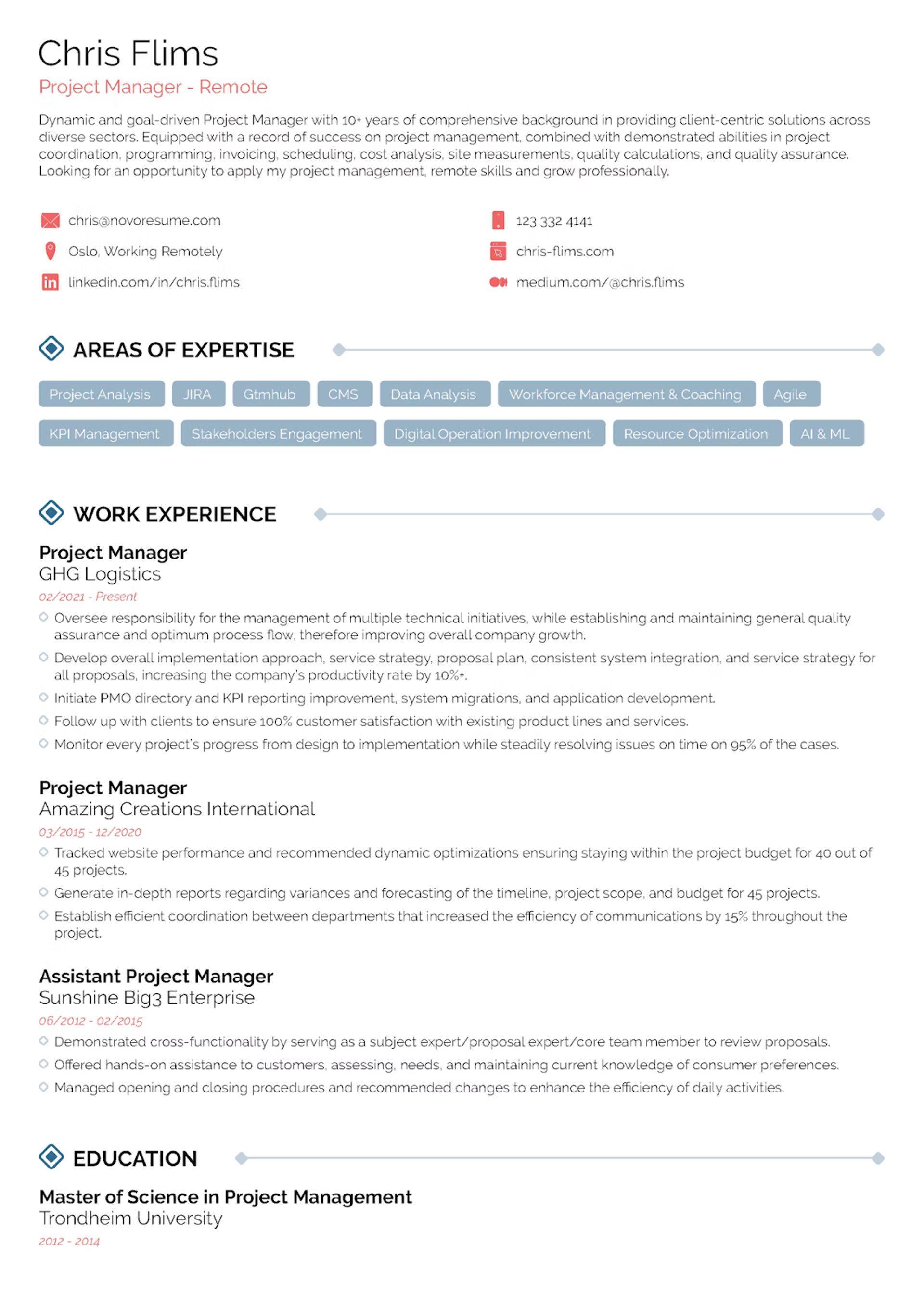 european cv format drafts Minimalist CV