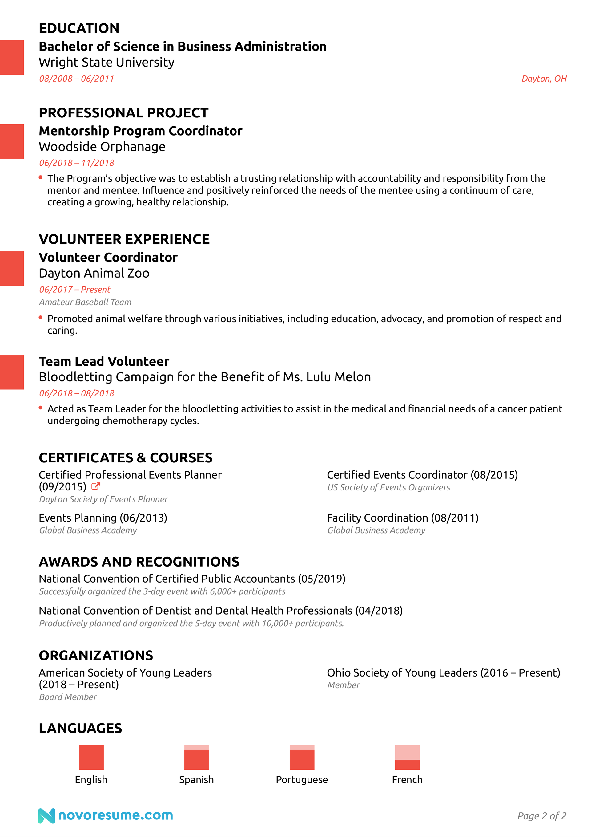 event planner resume drafts event planner resume page
