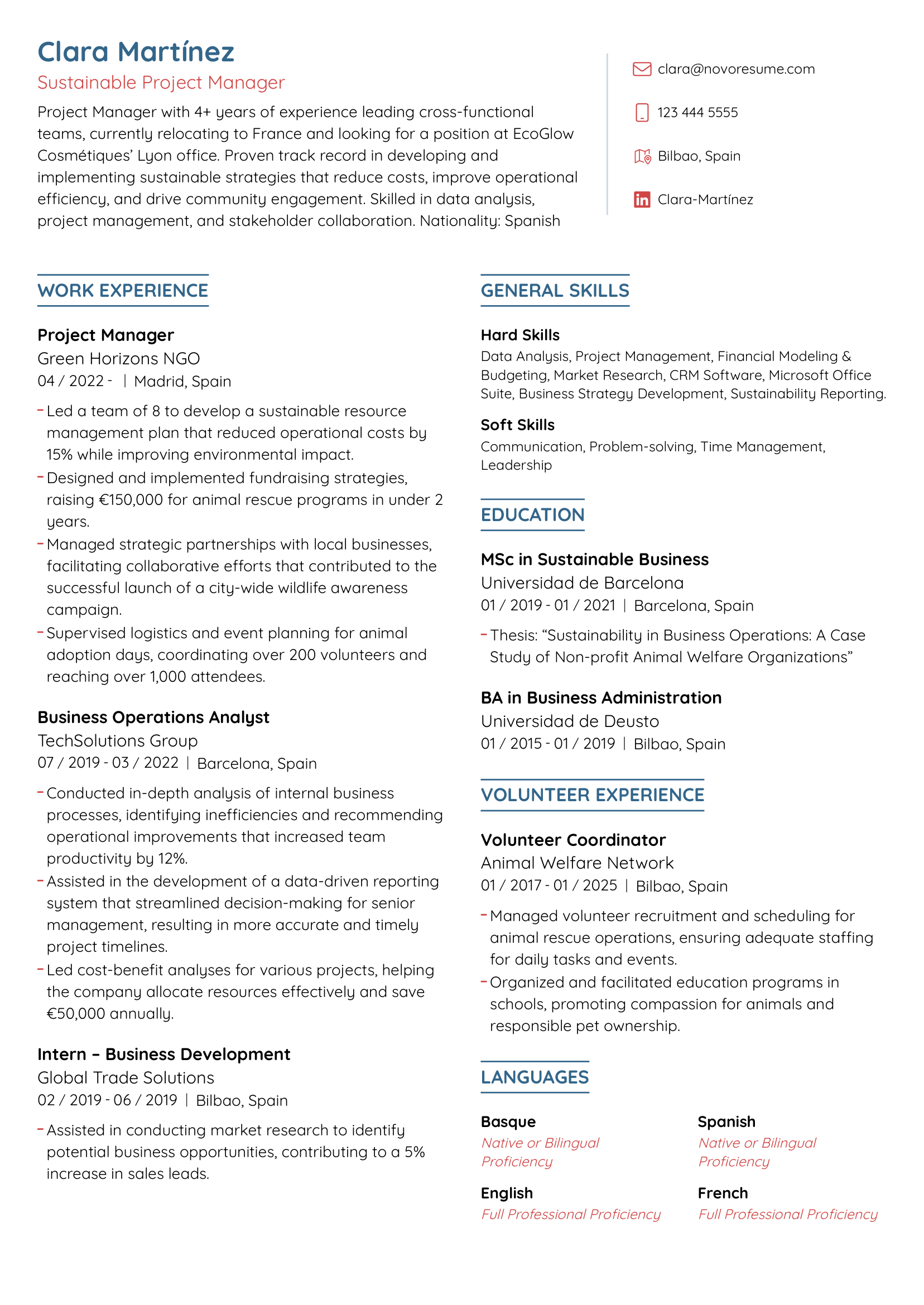 french-resume-example