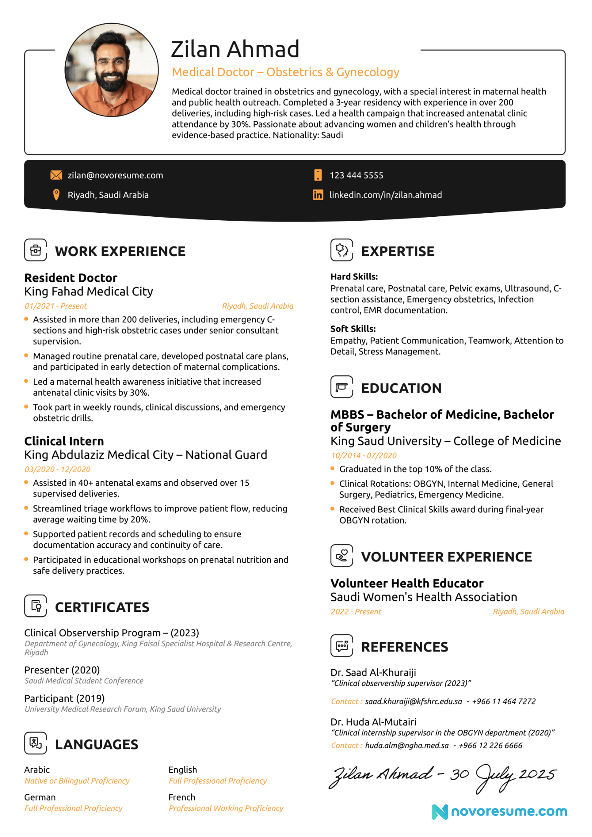 german cv drafts Example German