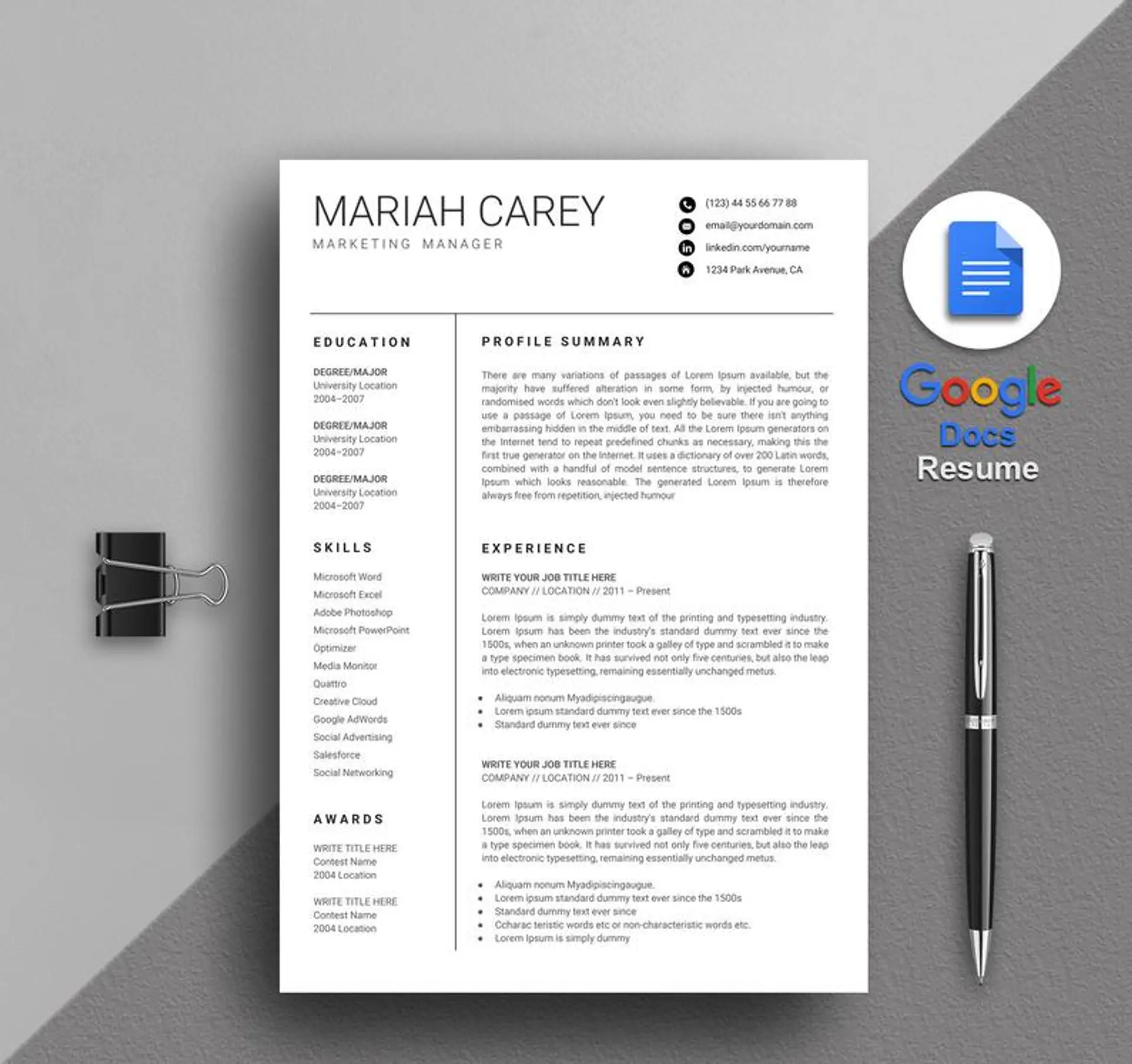 google docs resume templates drafts carey manager google doc resume