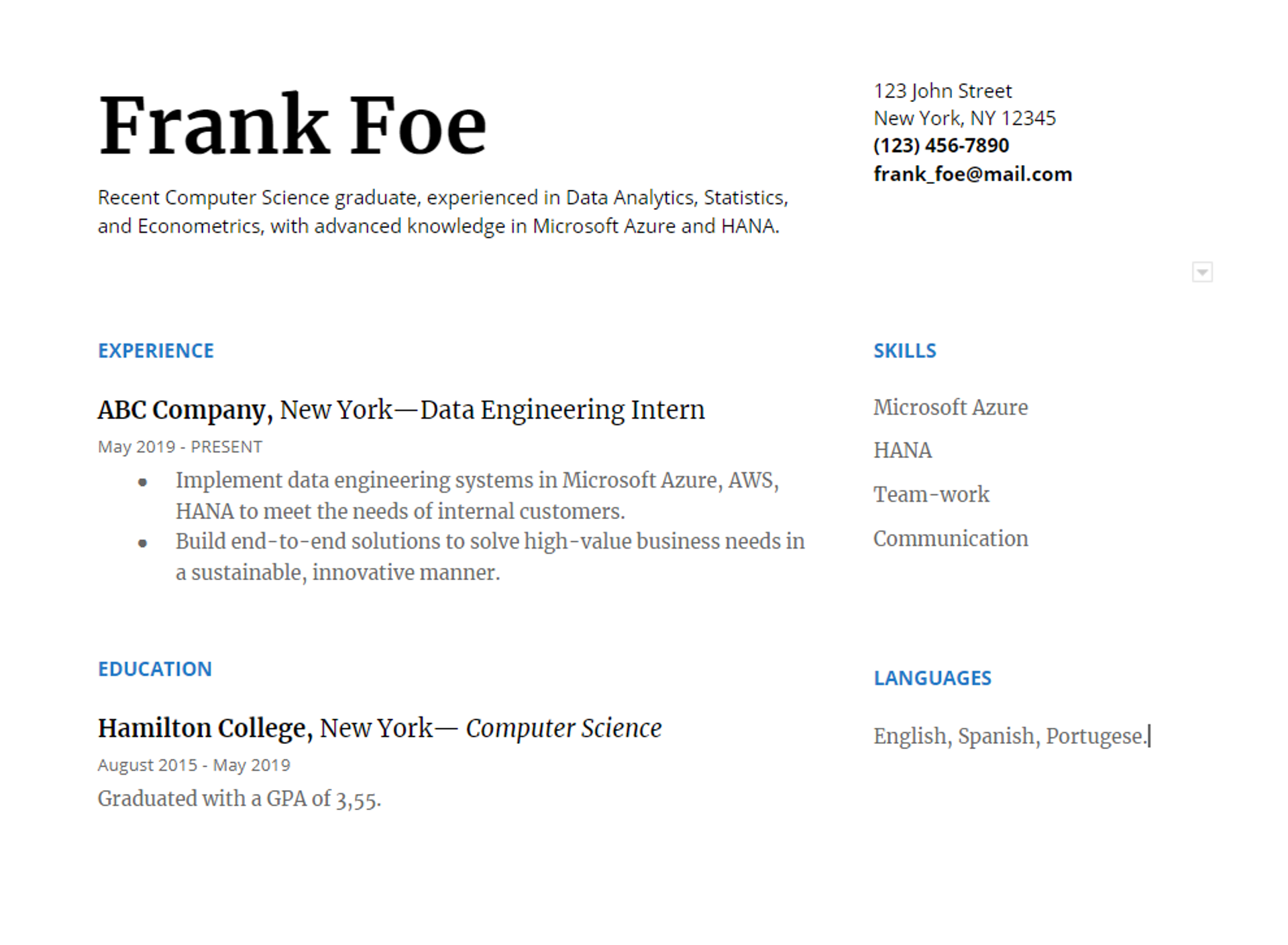 google docs resume templates drafts work experience on google doc resume