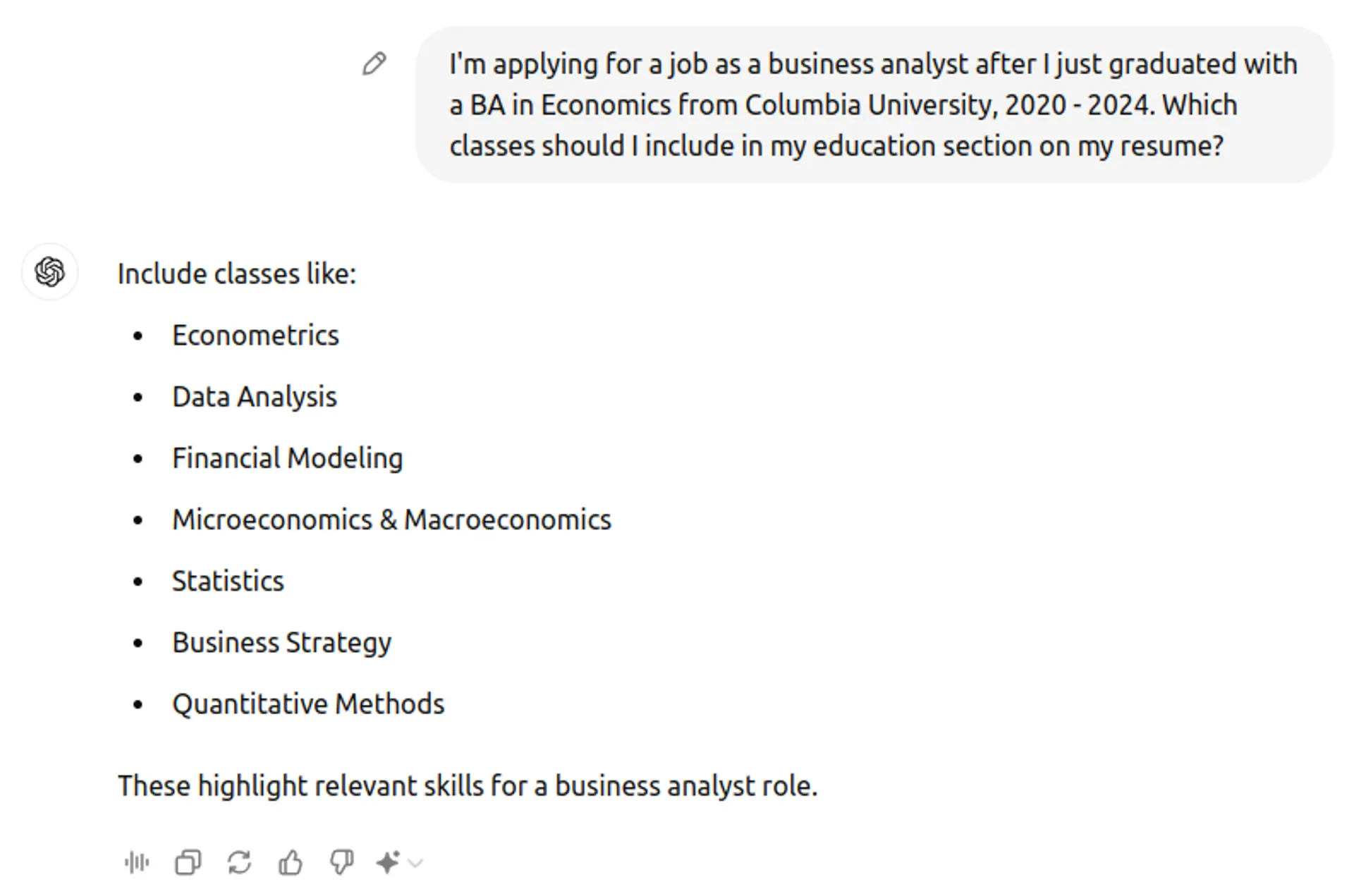 how to create a resume with chatgpt drafts education for resume with