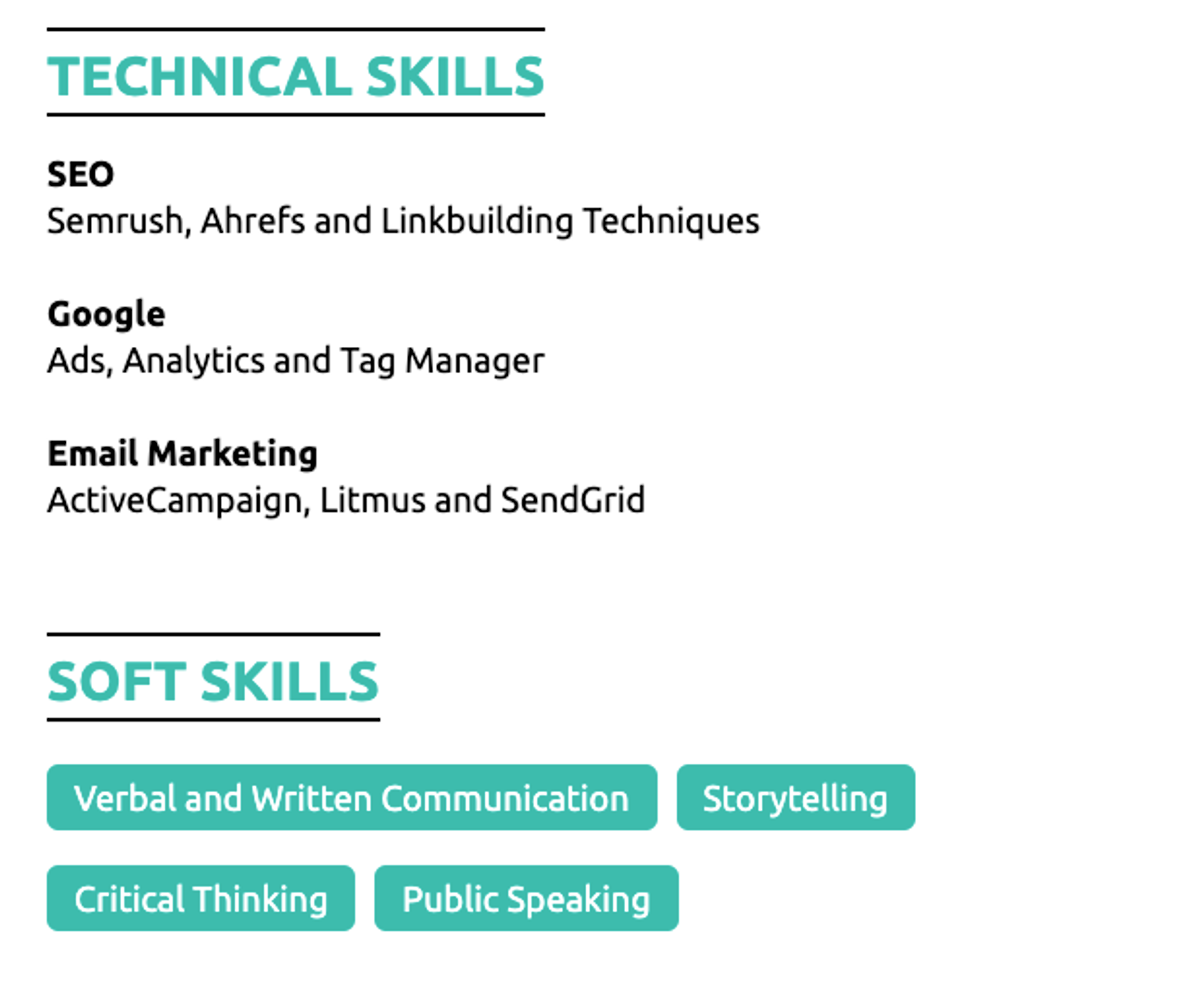 how to list work experience on a resume drafts example of a skills section on a