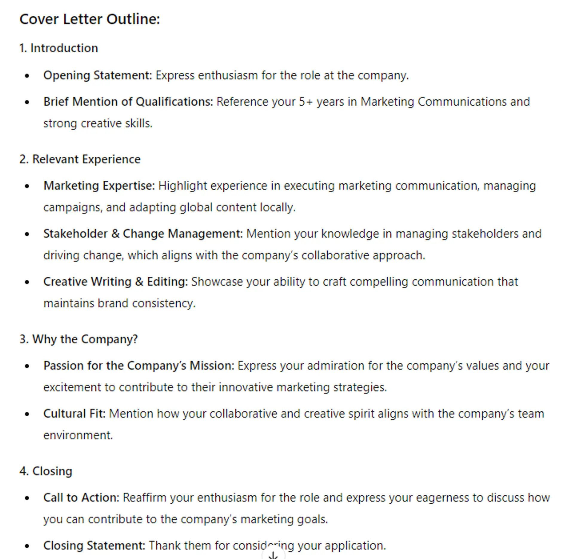 how to use chatgpt to find a job drafts ChatGPT Cover Letter Prompt