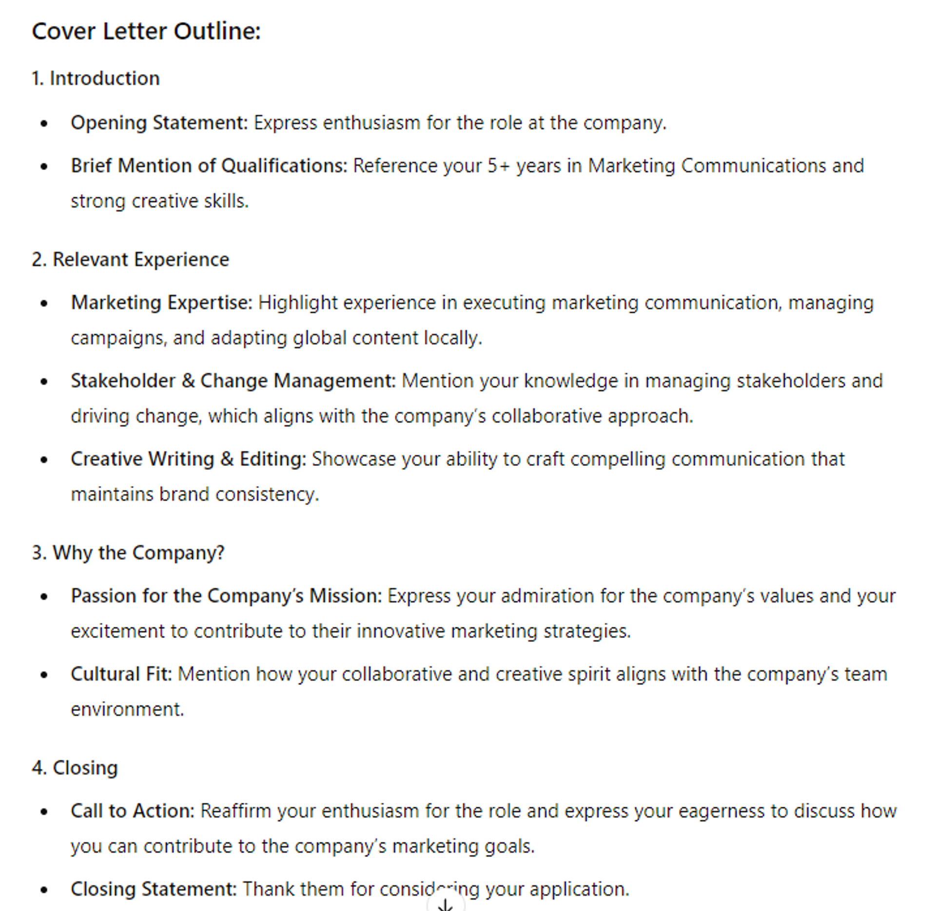 how to use chatgpt to find a job drafts ChatGPT Cover Letter Prompt
