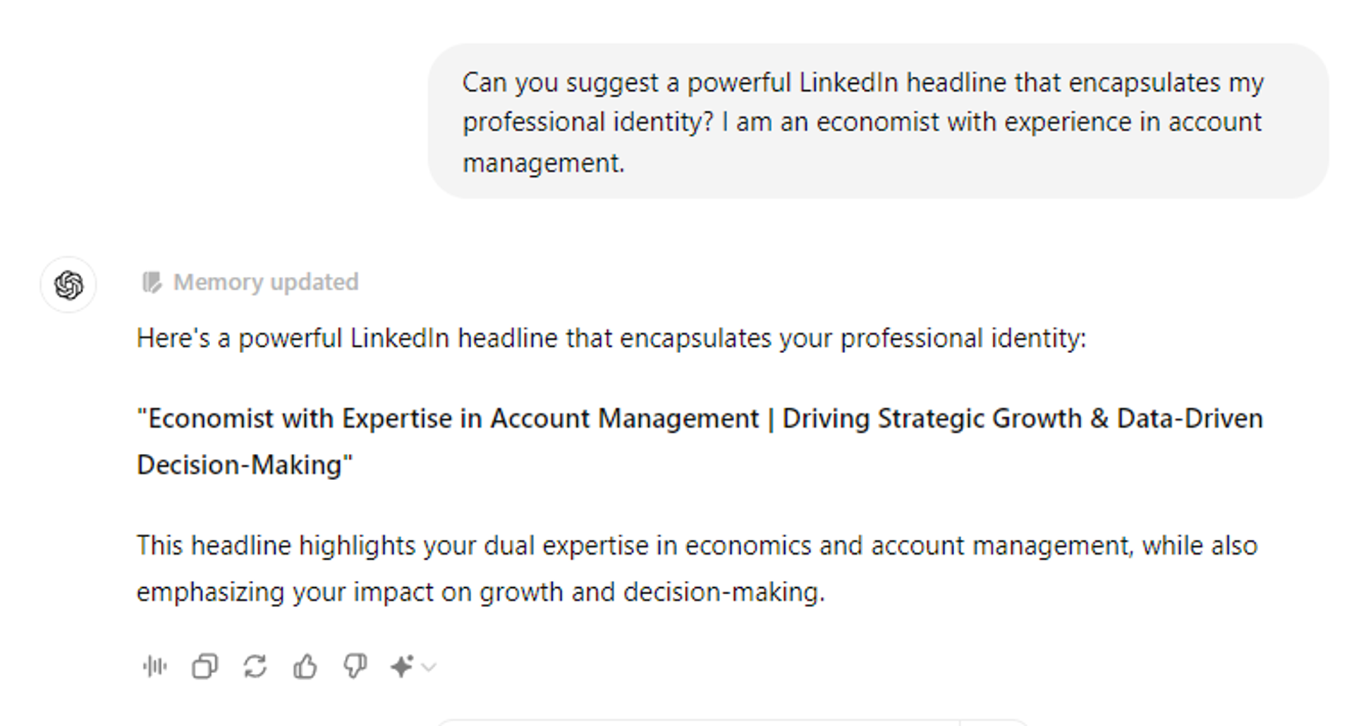 how to use chatgpt to find a job drafts ChatGPT Prompt to Enhance LinkedIn Profile