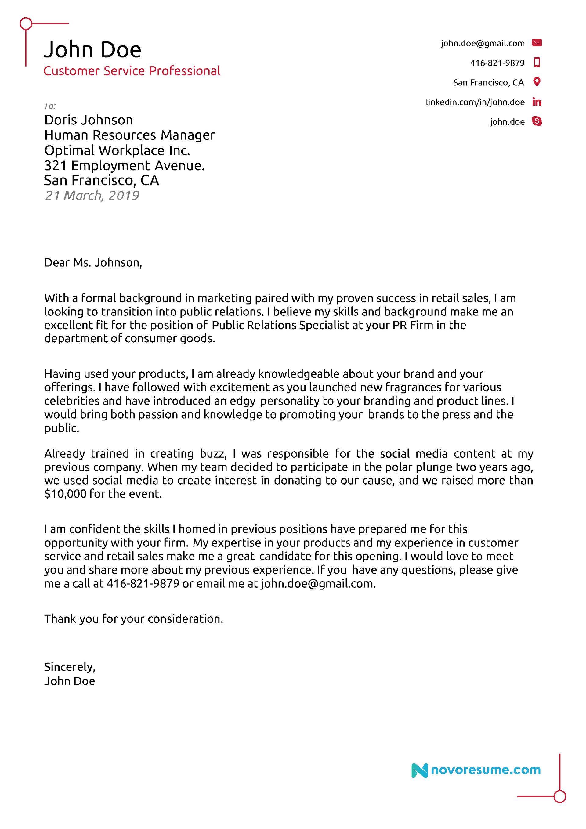 how to write a cover letter guide drafts Career Change Cover
