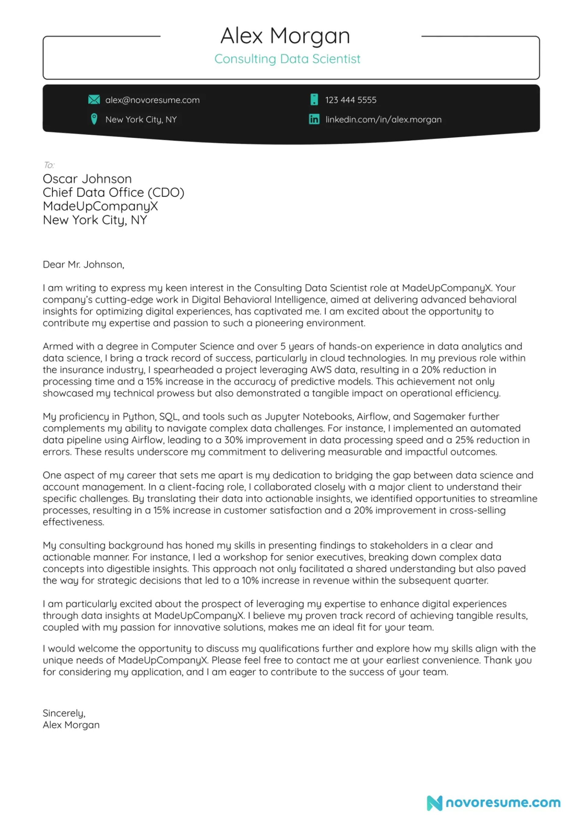 how to write a cover letter guide drafts Consultant Cover Letter