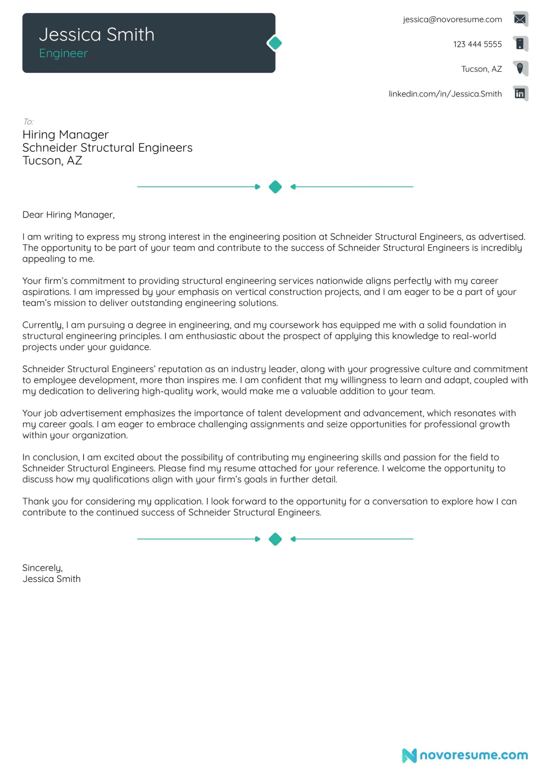 how to write a cover letter guide drafts Engineering Cover Letter