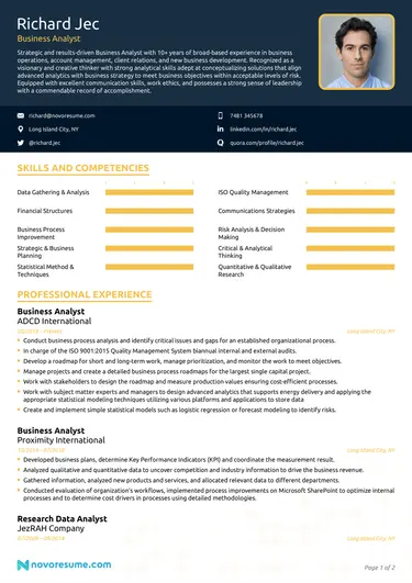 Business Analyst CV