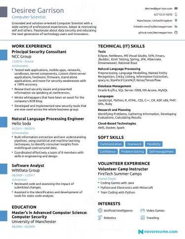 Computer Science CV