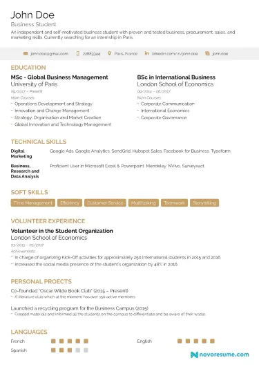 Student CV