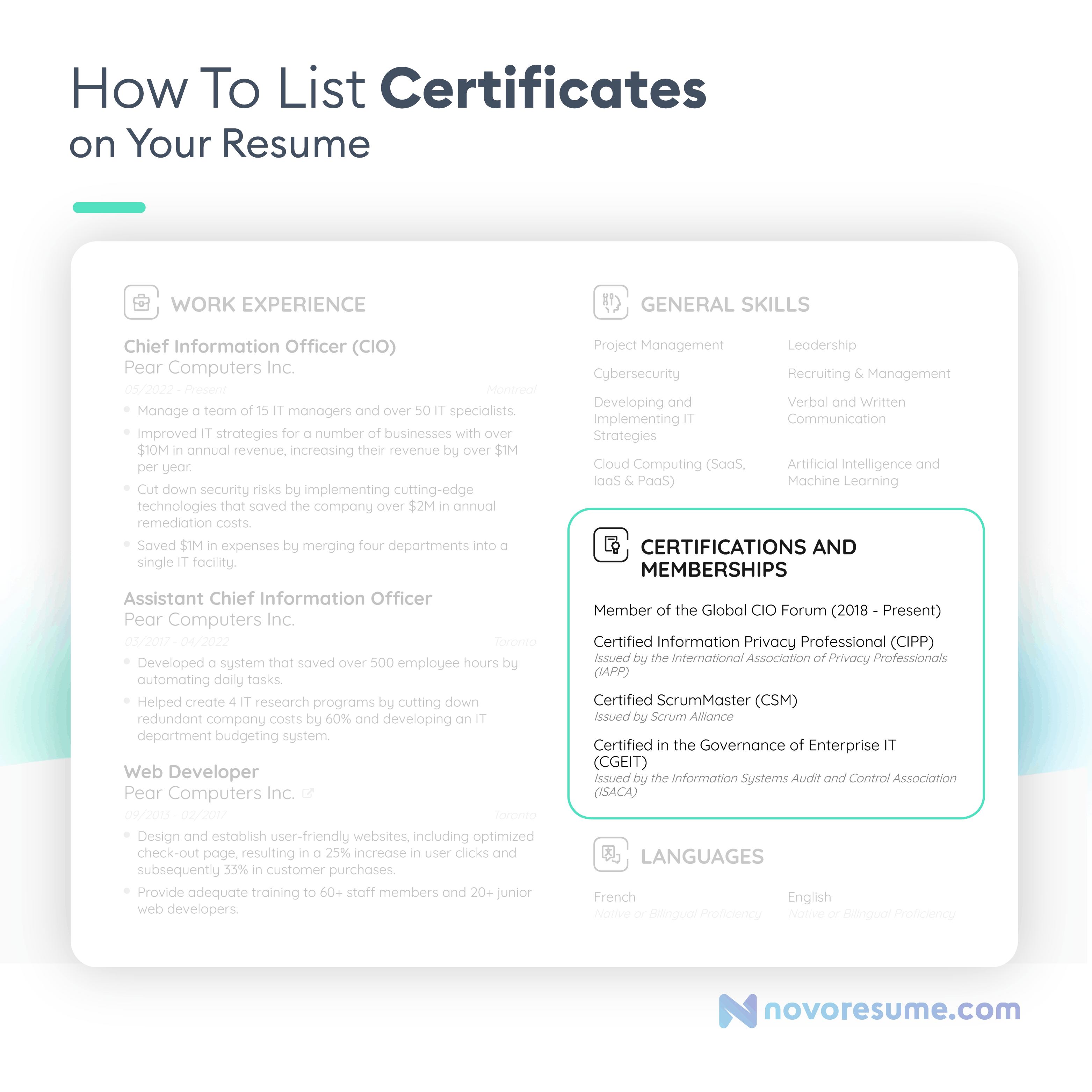 how-to-write-certificates-on-resume