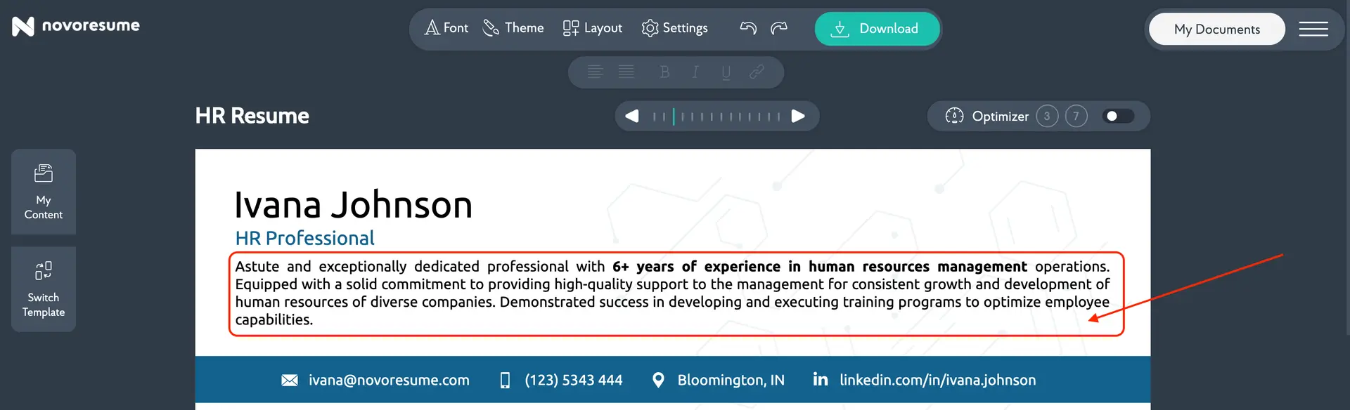 hr resume drafts resume summary for hr