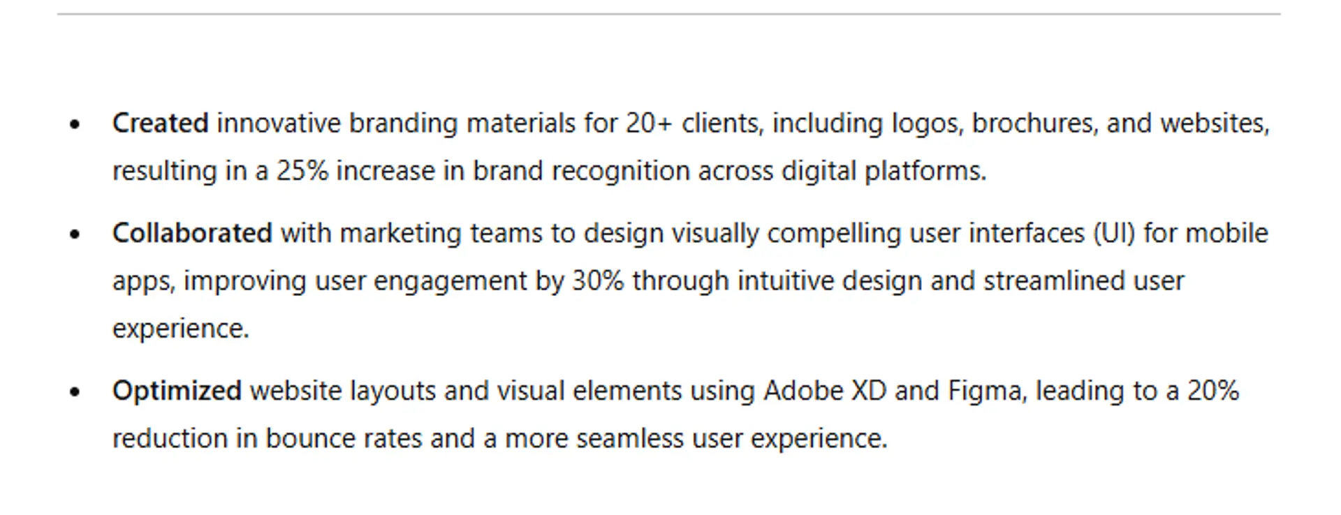 include ai skills on your resume drafts output ChatGPT prompt for a graphic designer