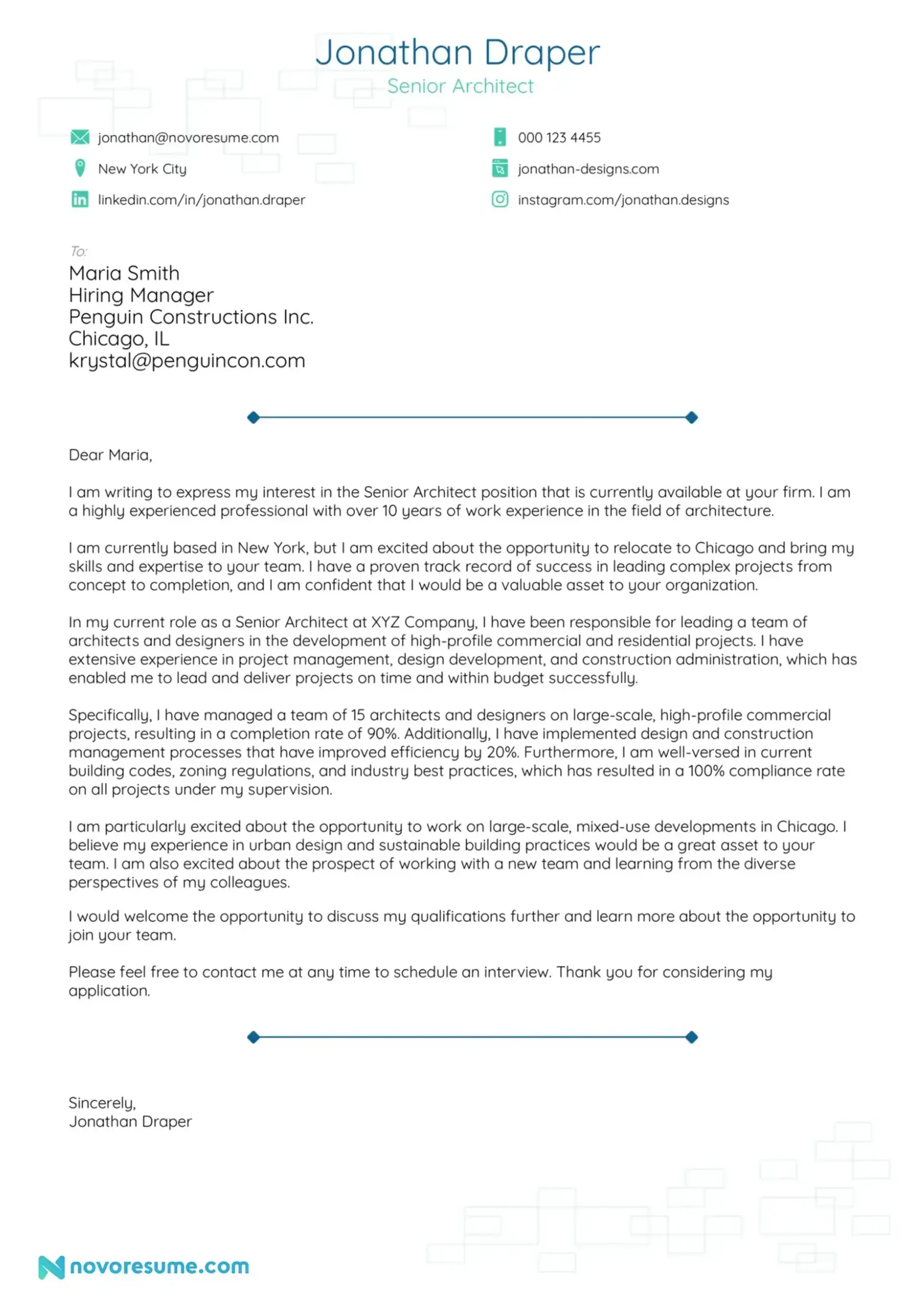 job hunt drafts cover letter for job