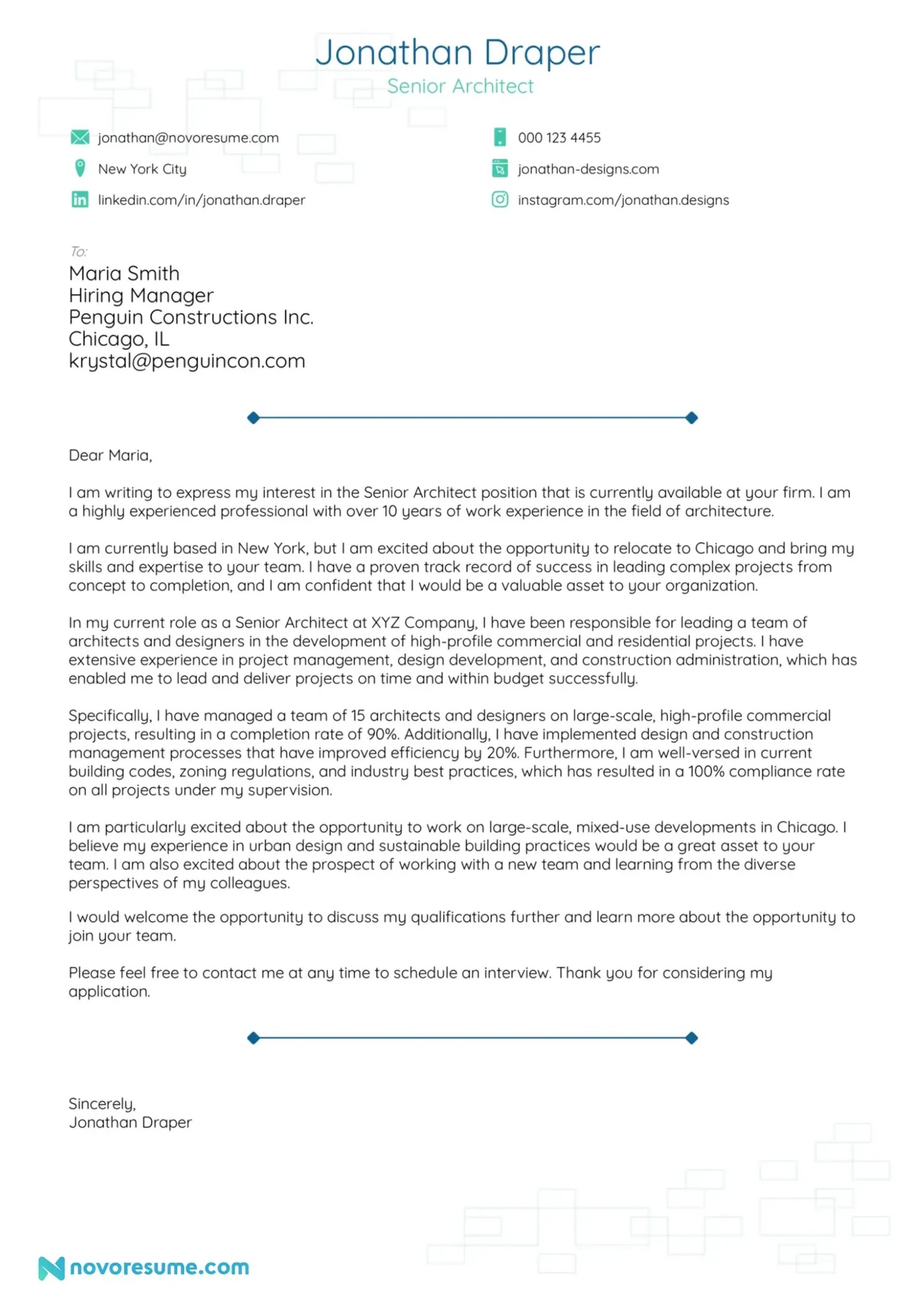 job hunt drafts cover letter for job