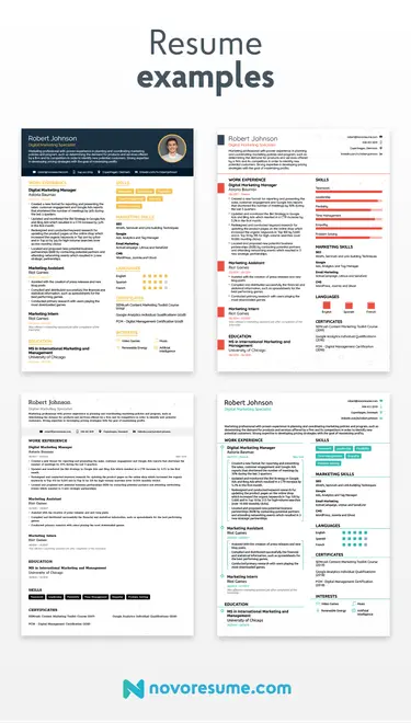 resume examples for job