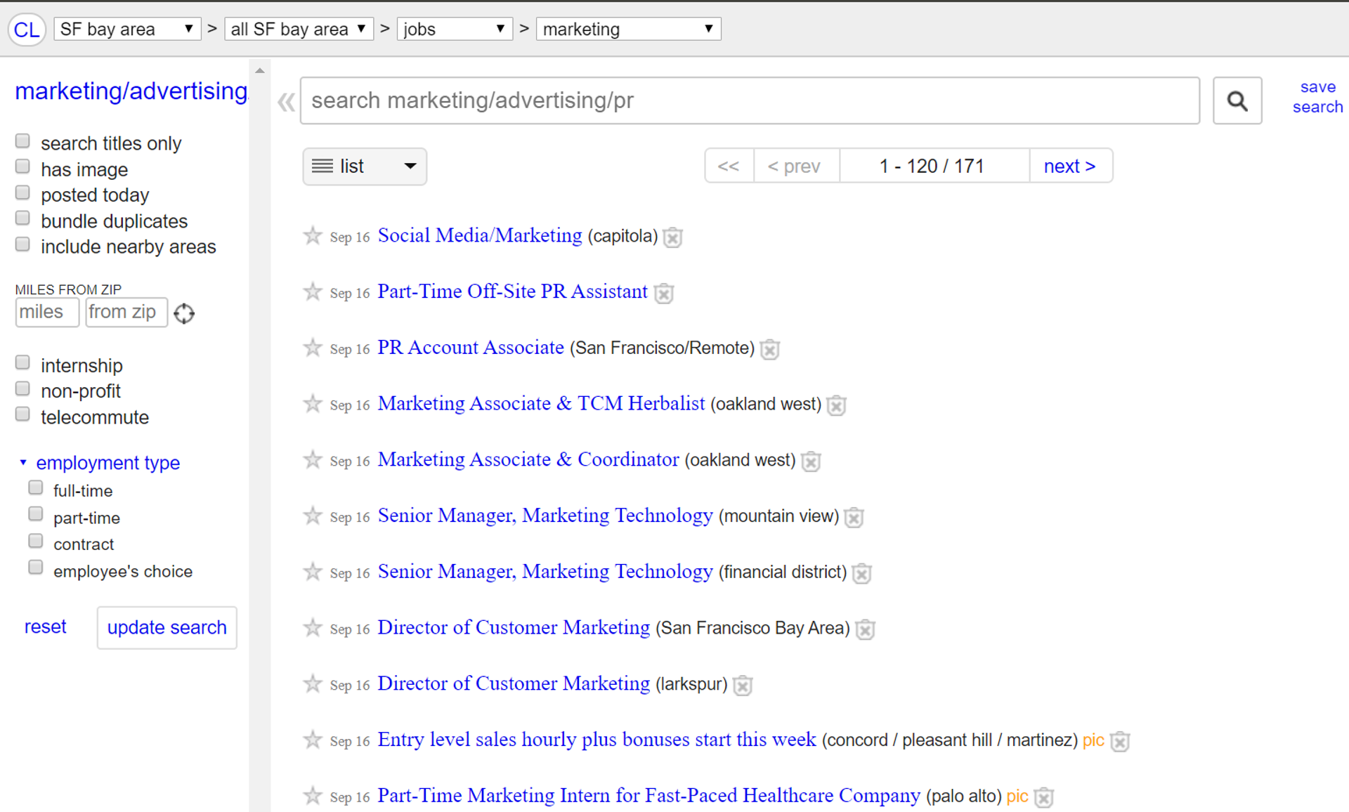 job search sites drafts craiglist job