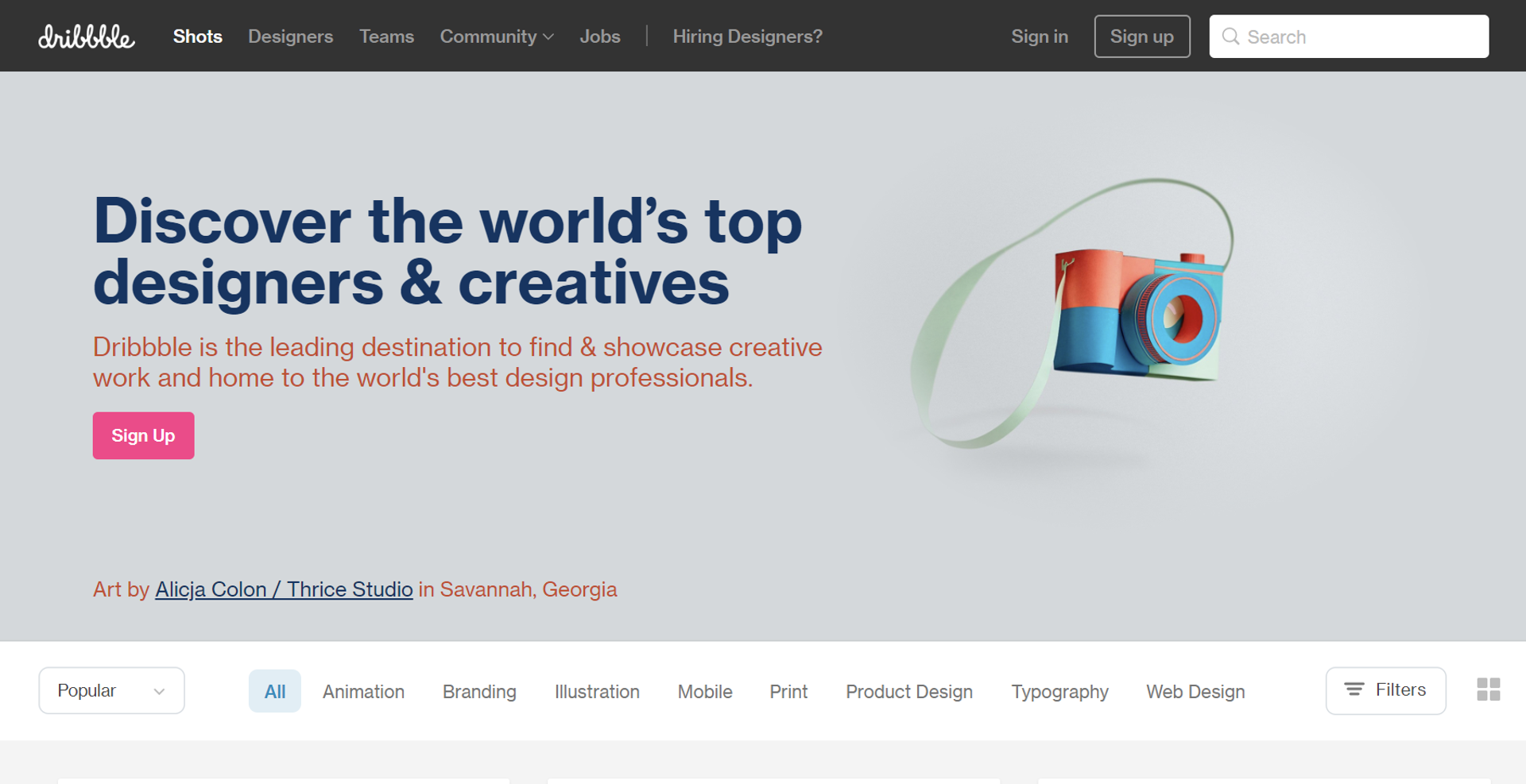 job search sites drafts dribble job