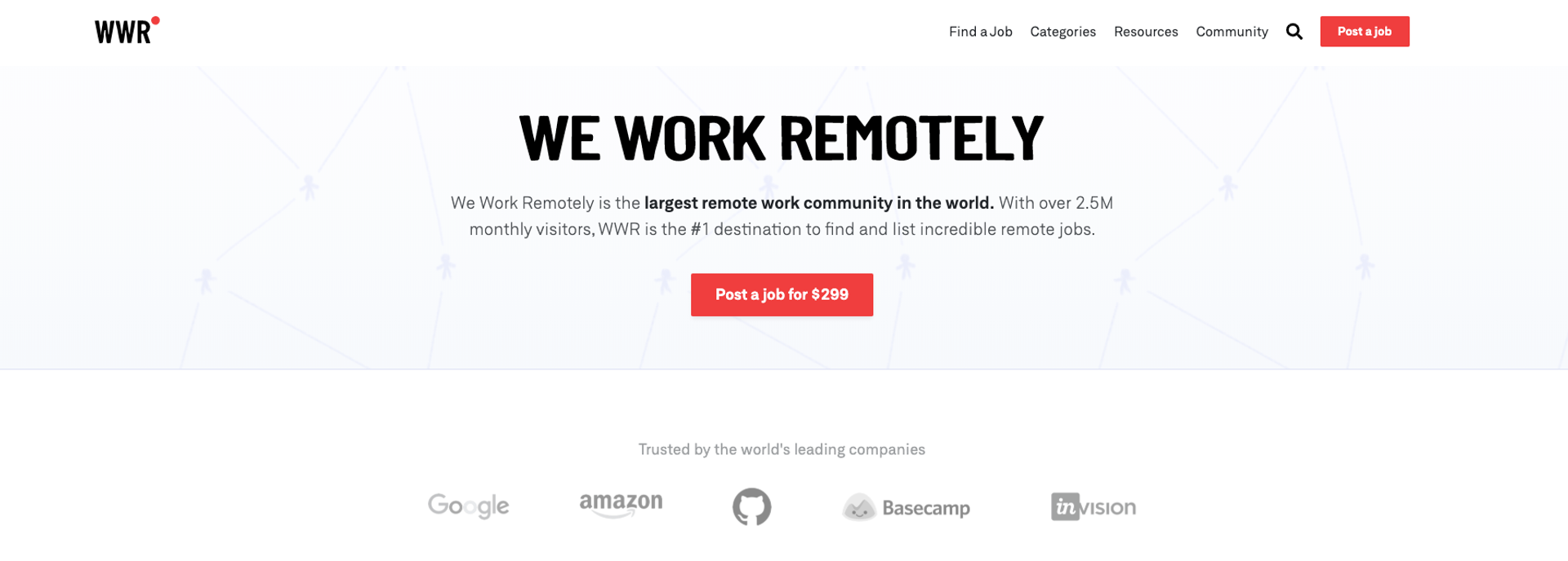 job search sites drafts weworkremotely job